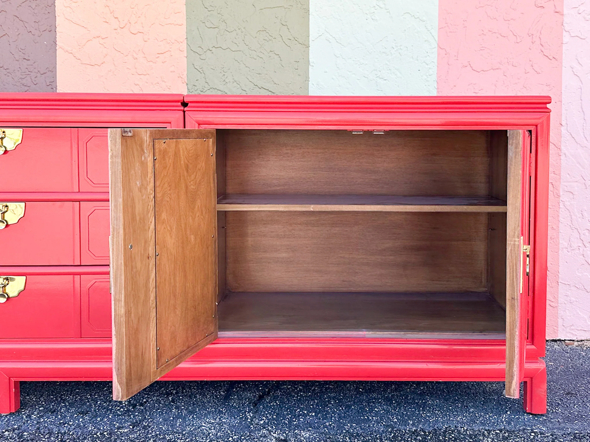 Extra Long Coral Fretwork Credenza - Image 9