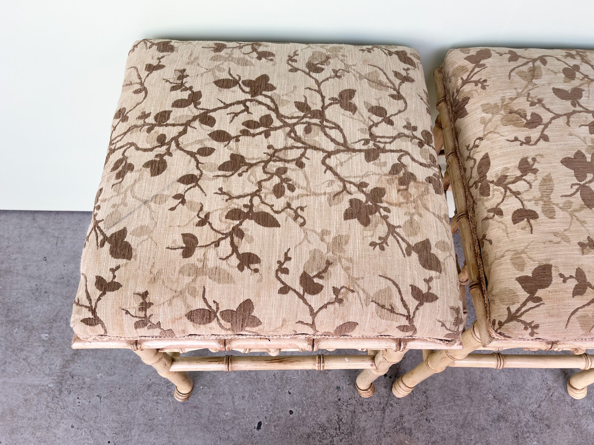 Fab Faux Bamboo Bar Stools - Image 3