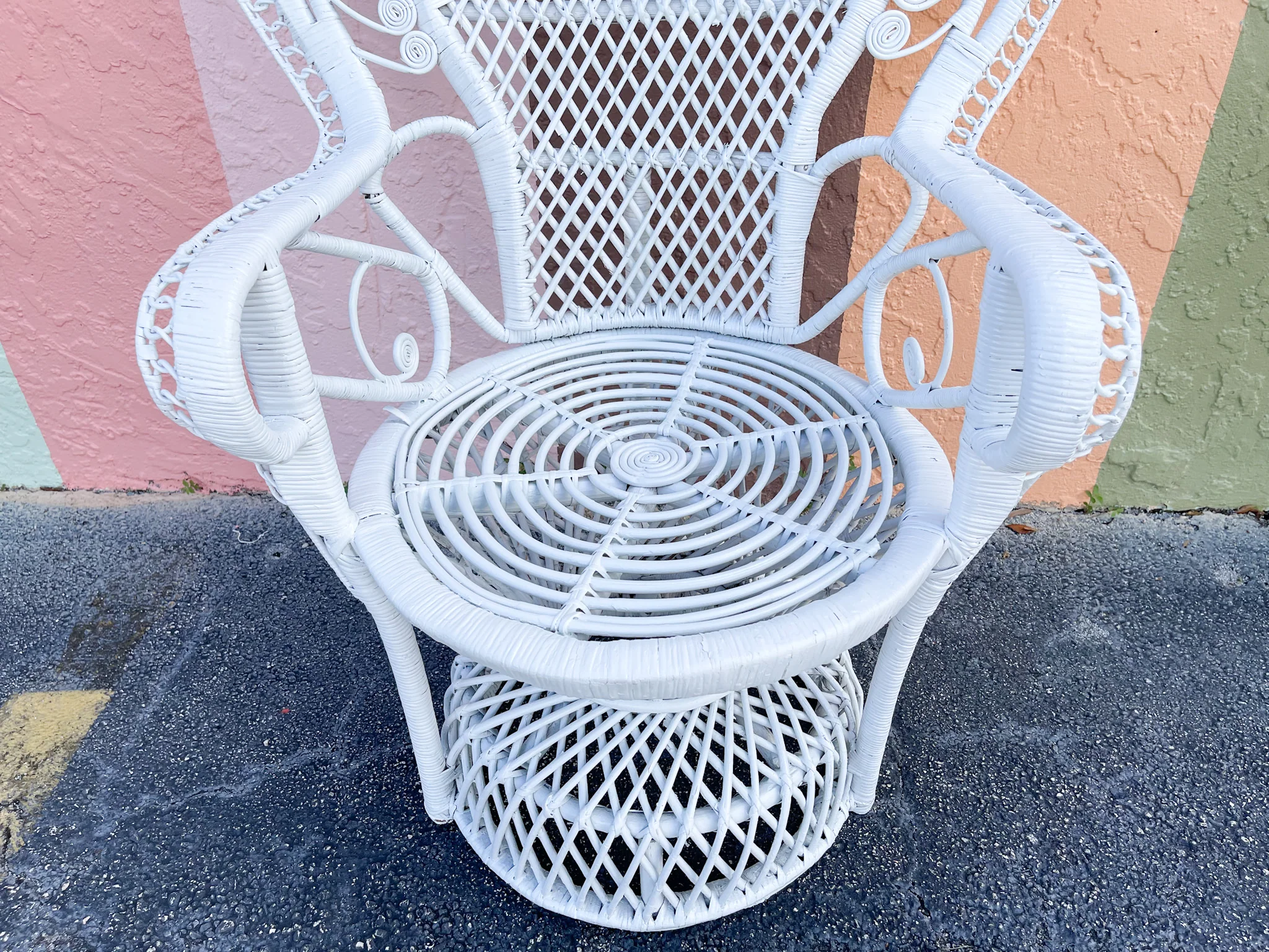 Fab Fiddlehead Rattan Peacock Chair - Image 4