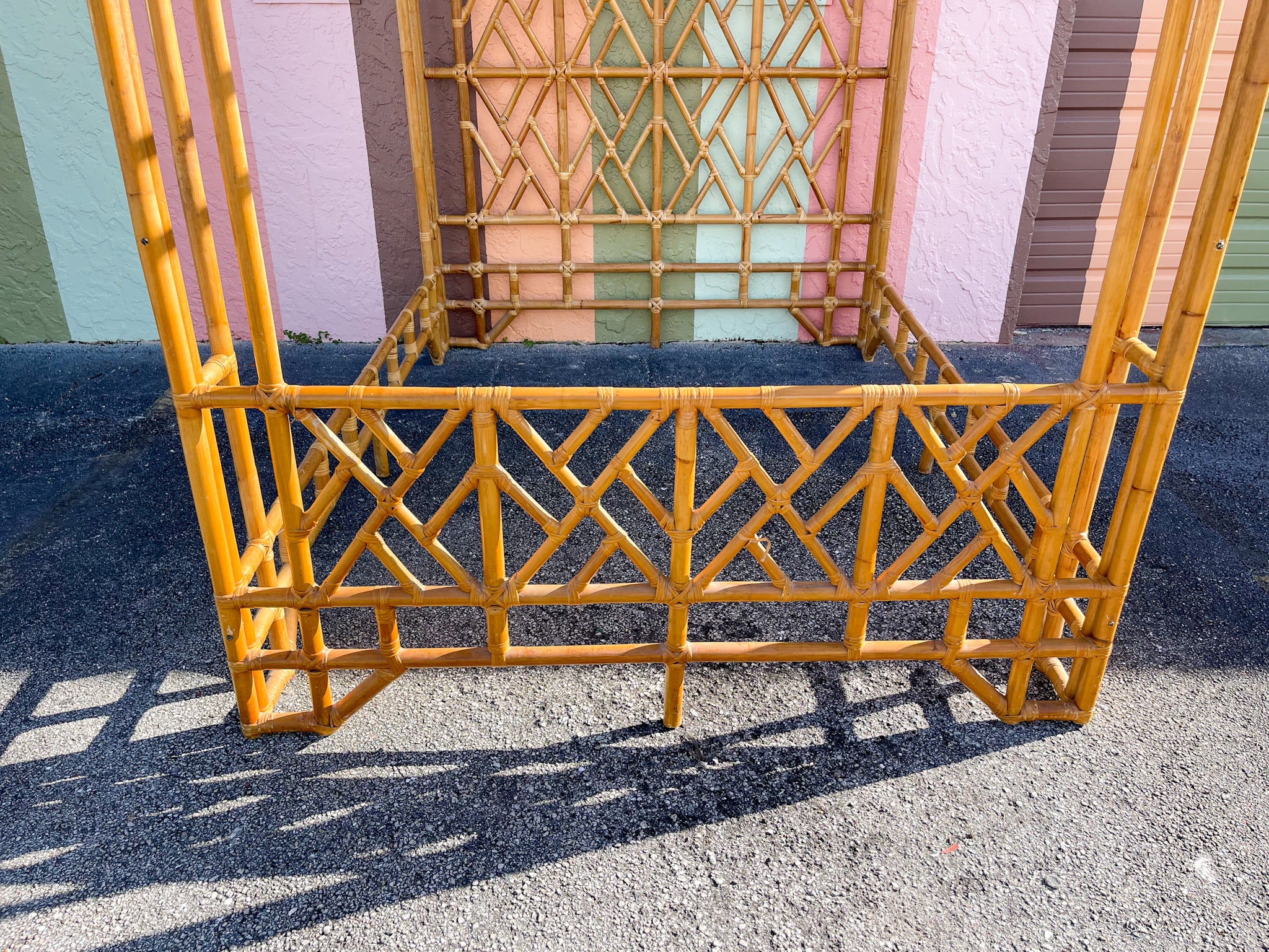 Fab Rattan Queen Canopy Bed - Image 5