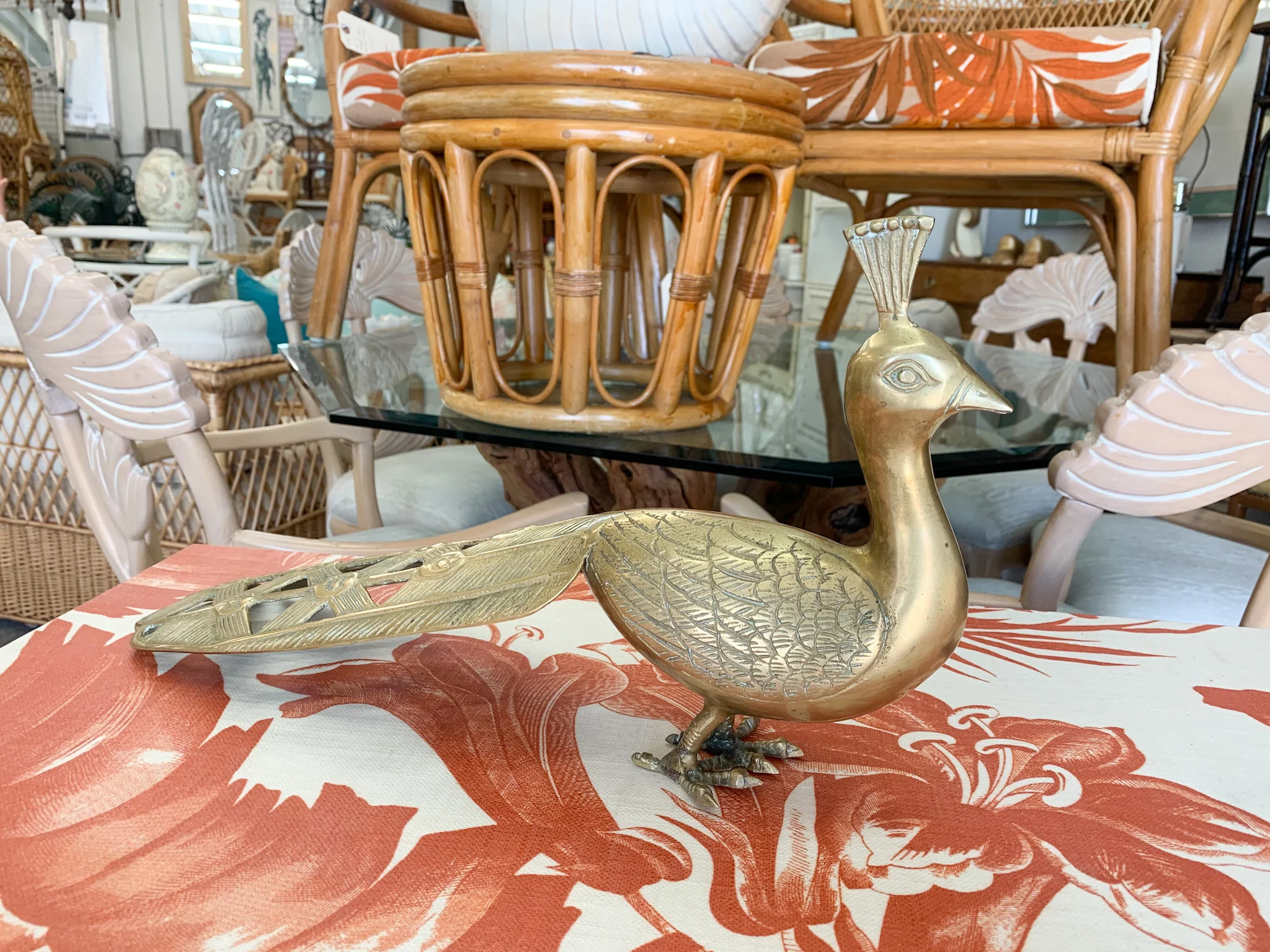 Fabulous Brass Peacock
