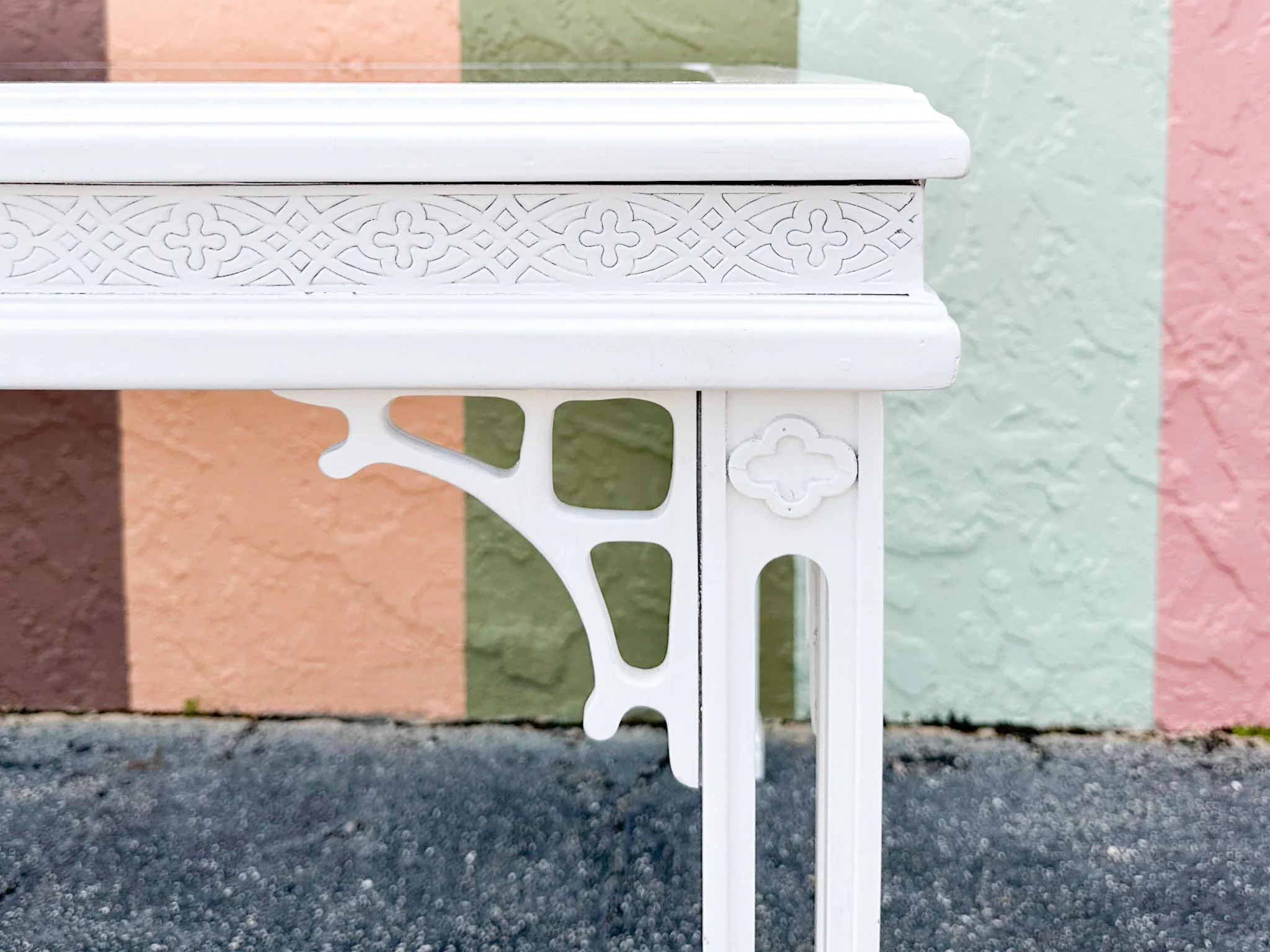 Fabulous Fretwork Dining Table - Image 6