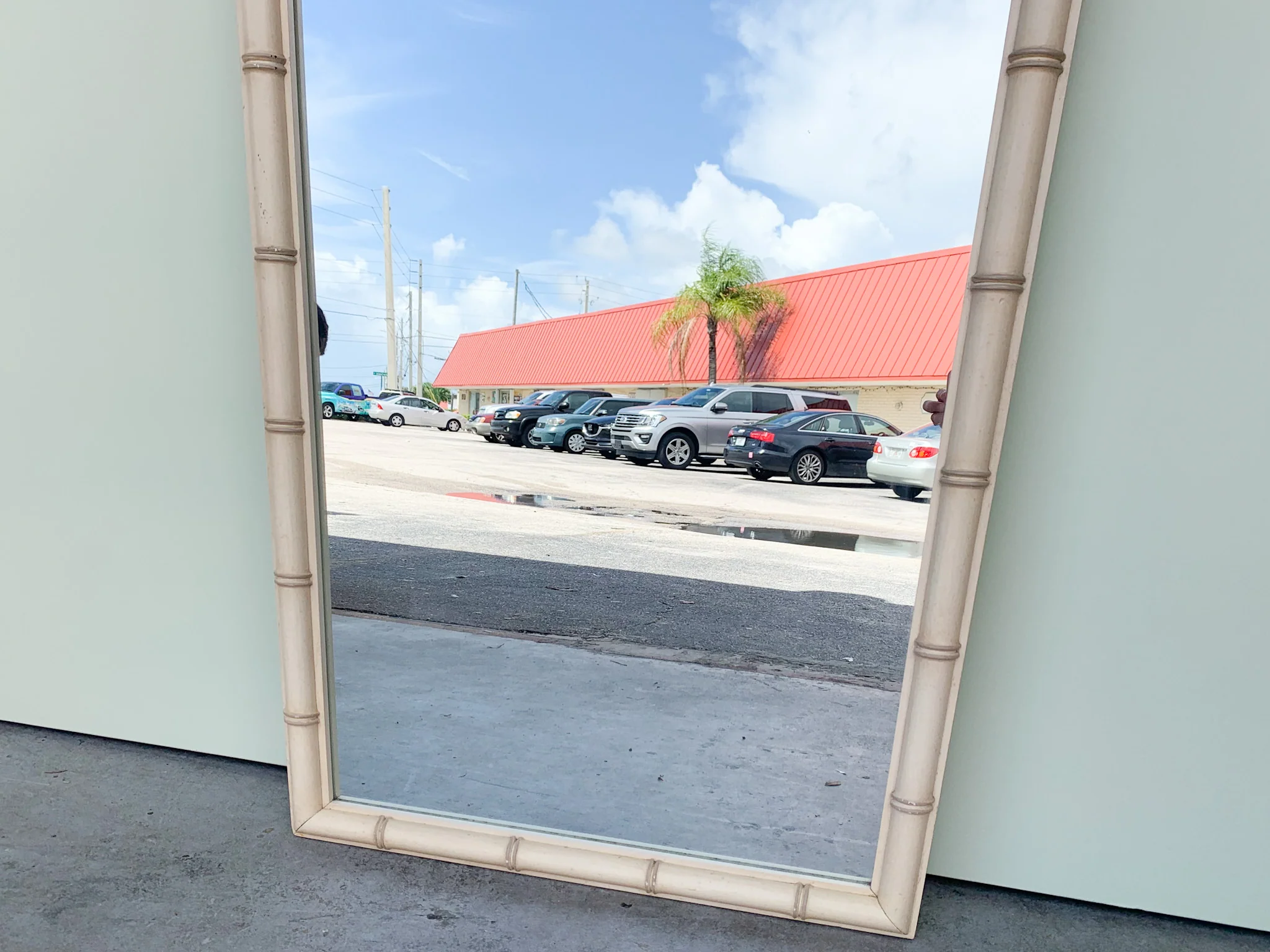 Faux Bamboo Chippendale Mirror - Image 3