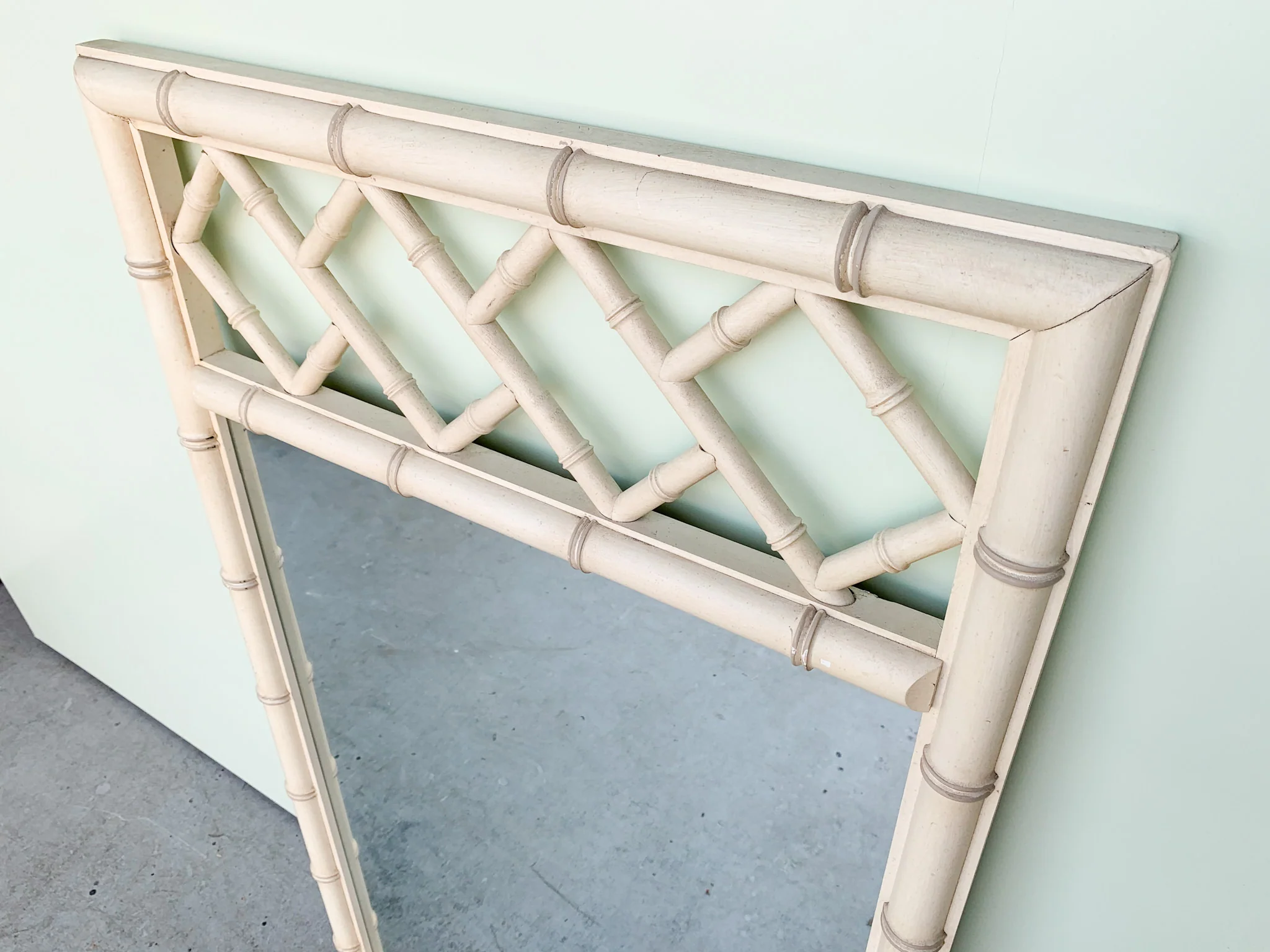 Faux Bamboo Chippendale Mirror - Image 4