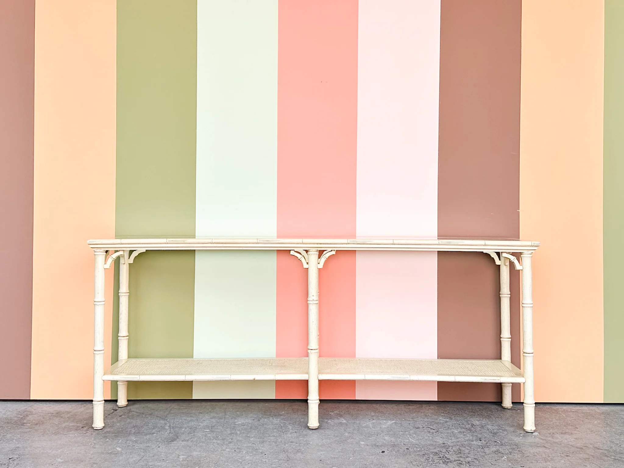Faux Bamboo Console - Image 2