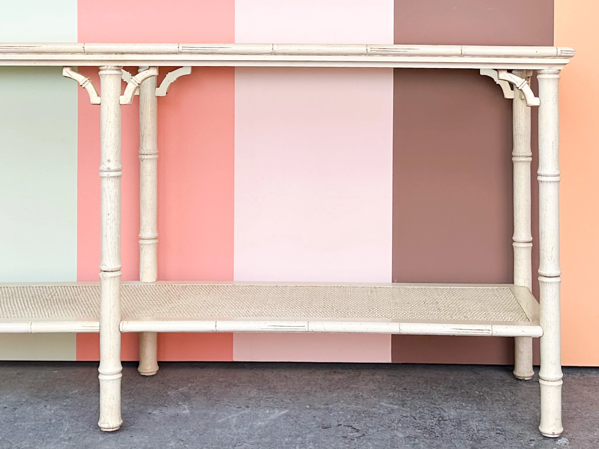 Faux Bamboo Console - Image 4