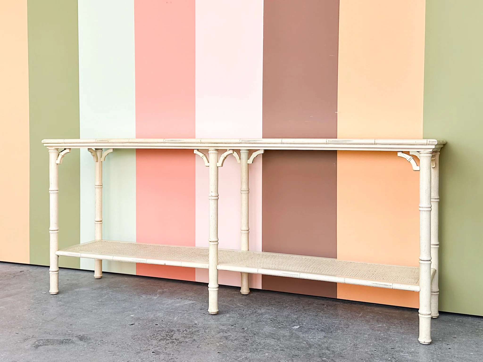 Faux Bamboo Console - Image 5