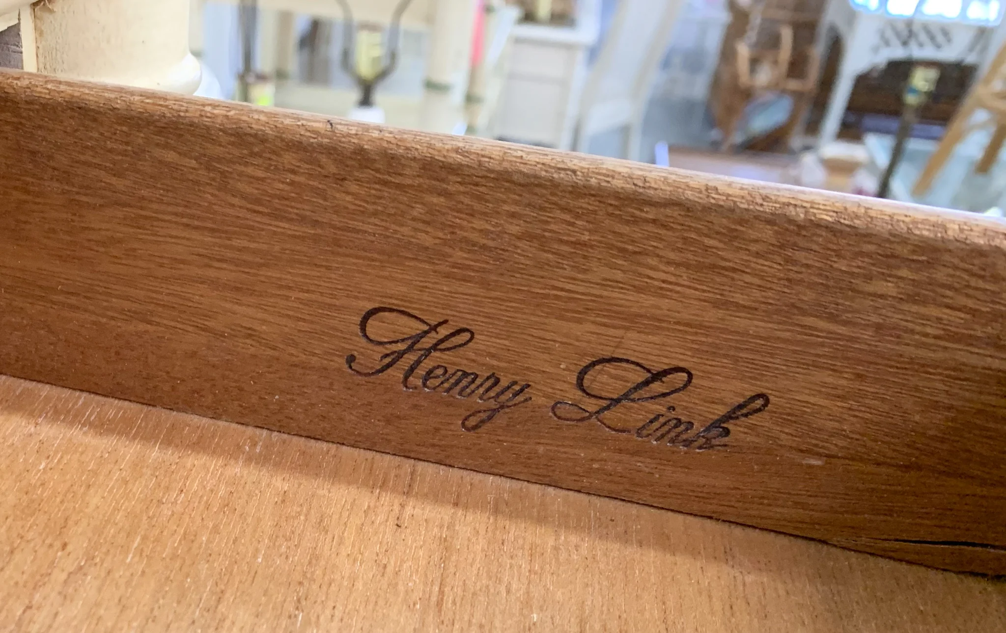 Faux Bamboo Desk - Image 3