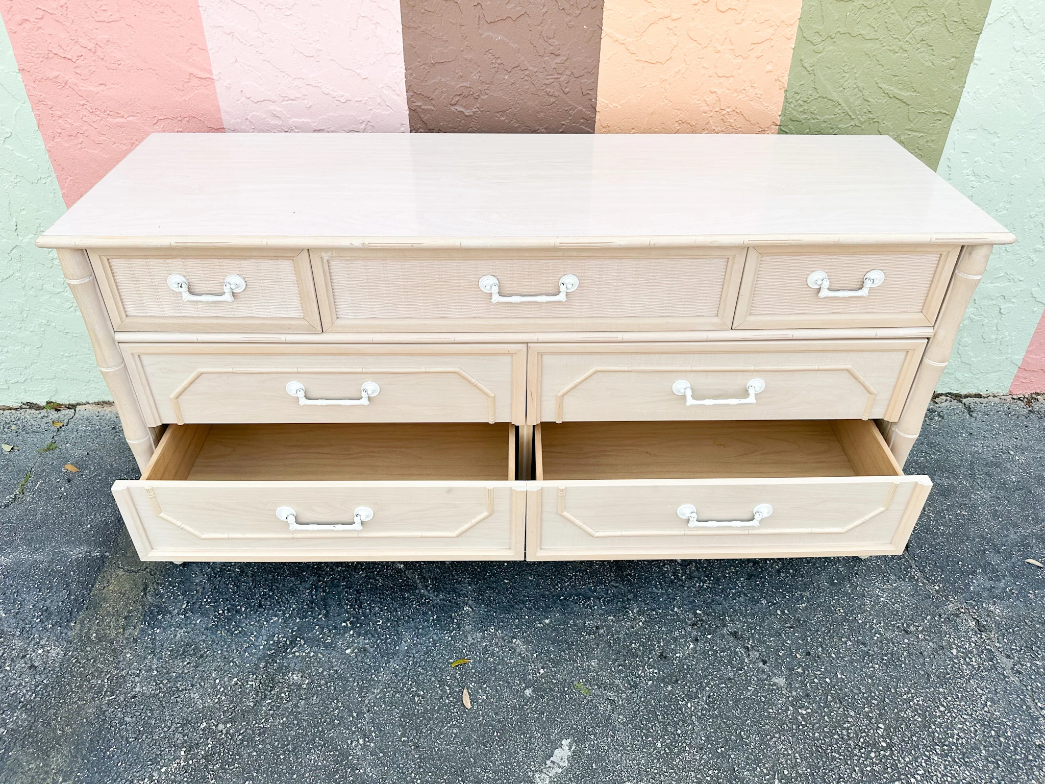 Faux Bamboo Dresser - Image 10