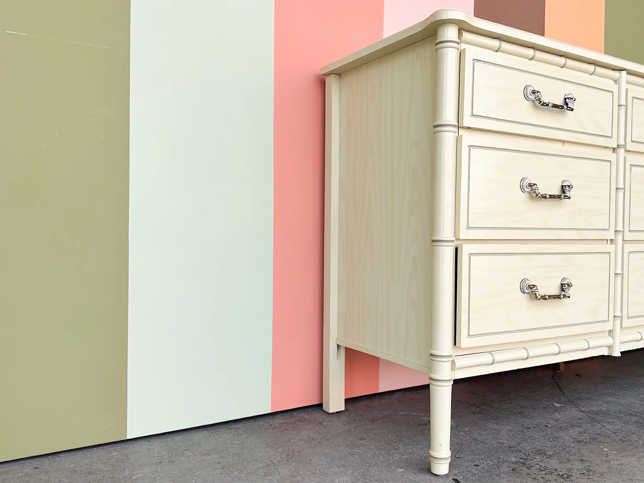 Faux Bamboo Dresser - Image 16