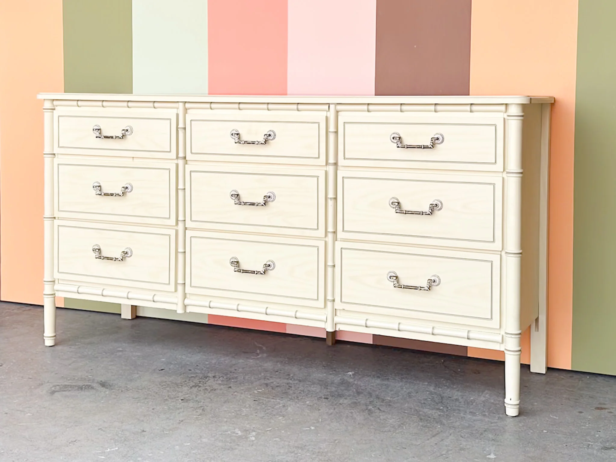 Faux Bamboo Dresser - Image 2