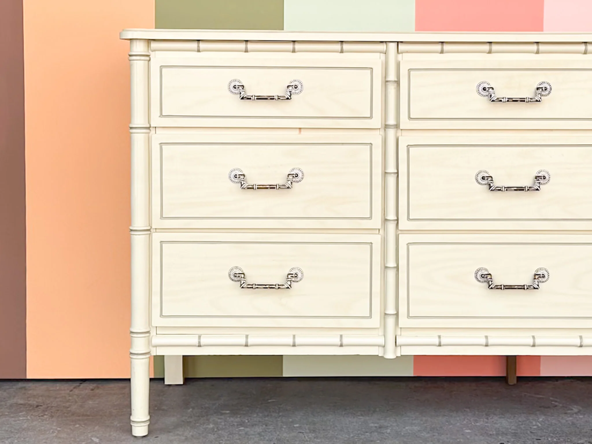 Faux Bamboo Dresser - Image 3