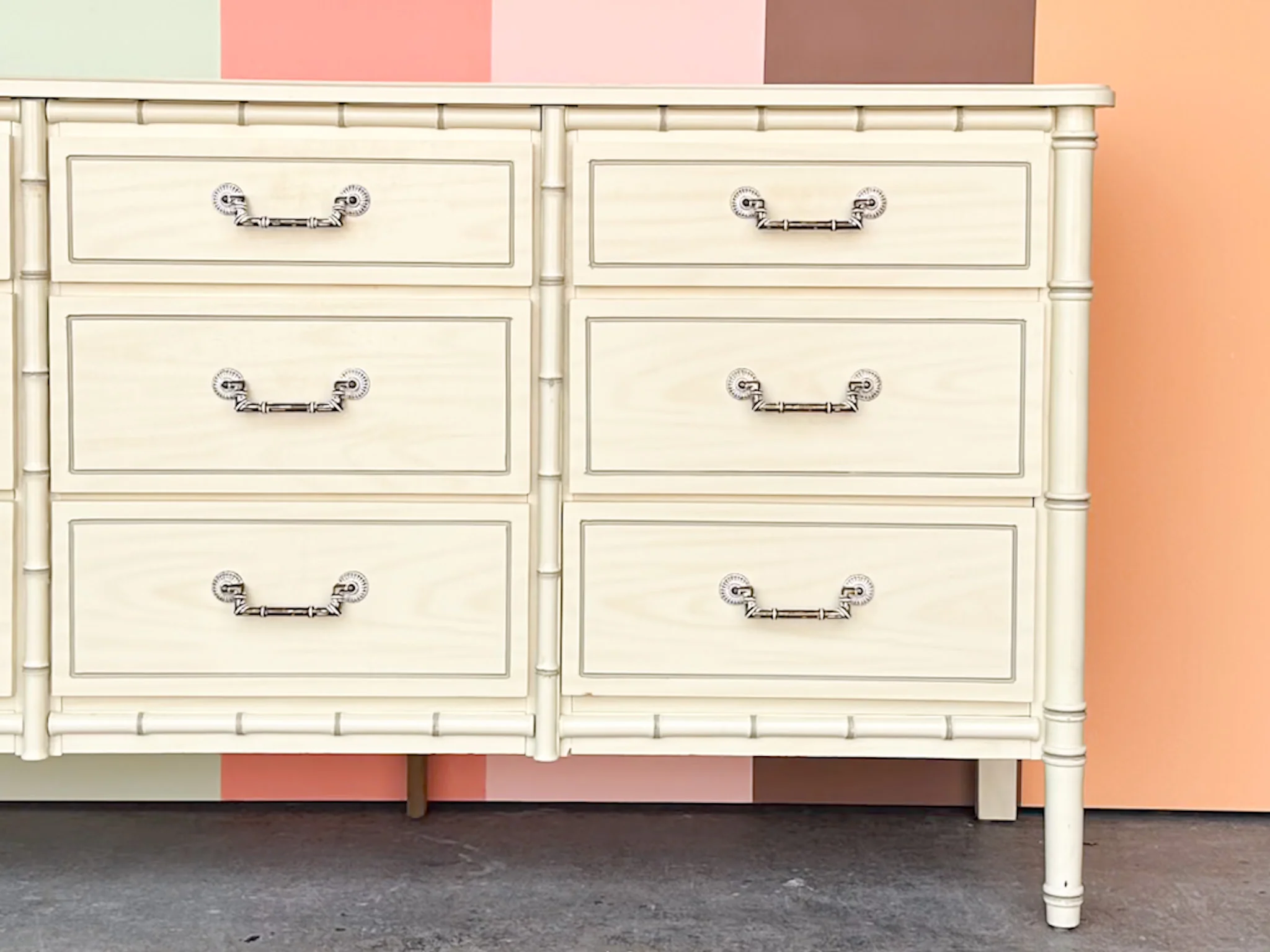 Faux Bamboo Dresser - Image 4
