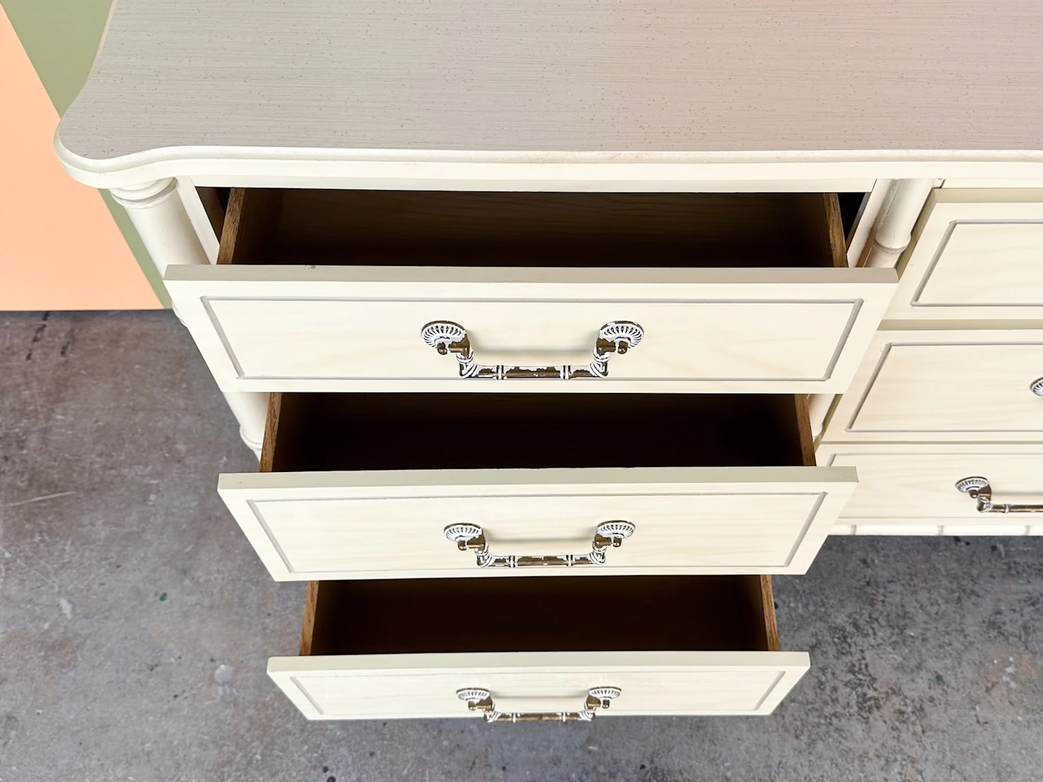 Faux Bamboo Dresser - Image 9