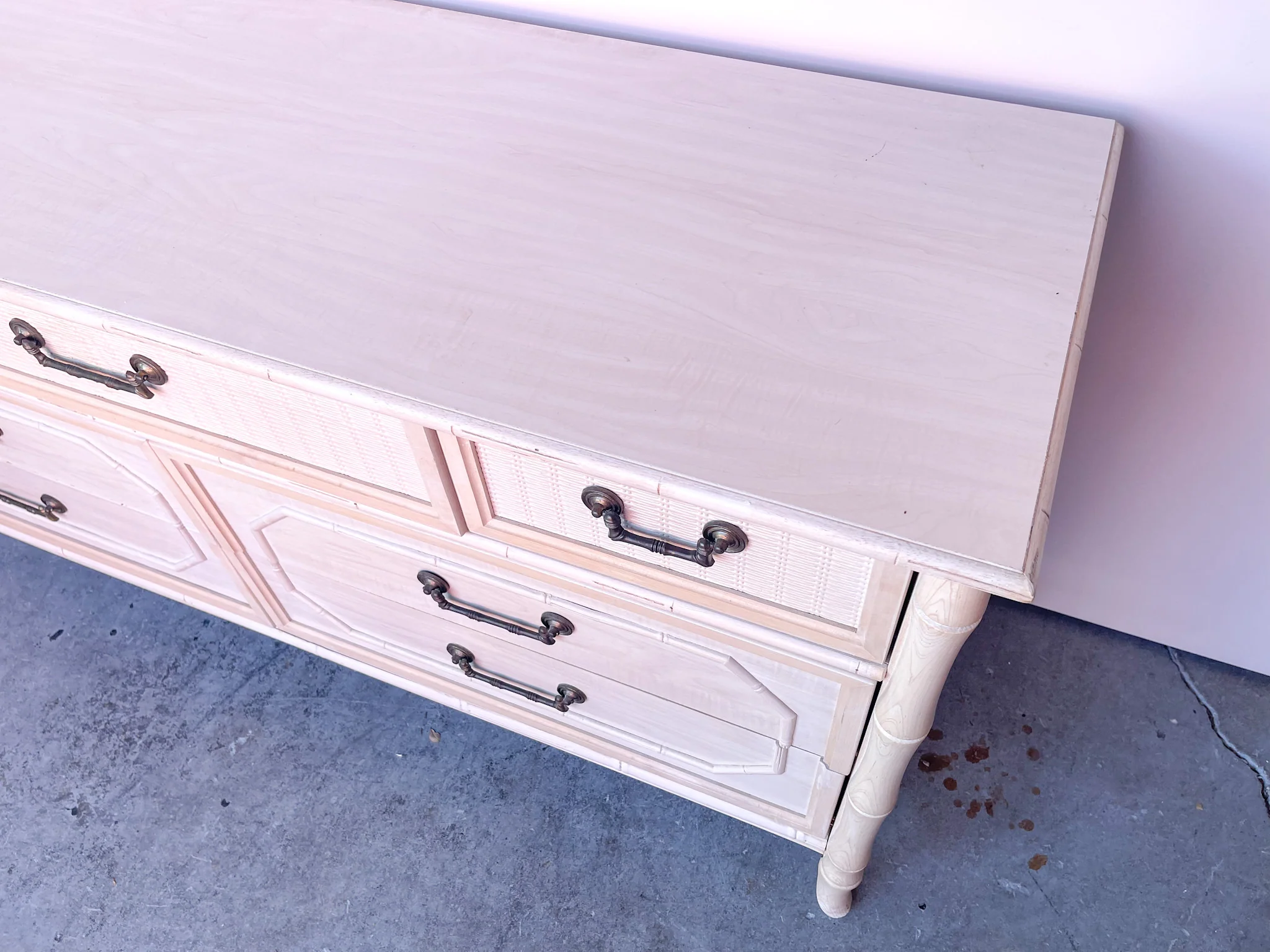 Faux Bamboo Dresser - Image 4