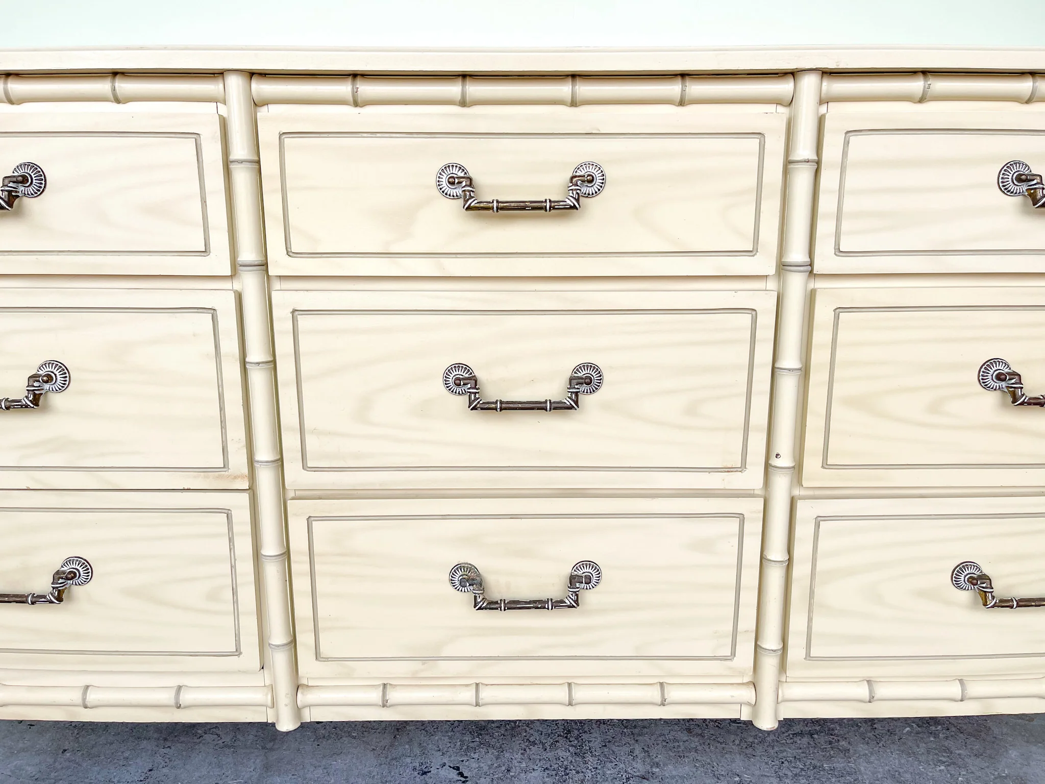 Faux Bamboo Dresser - Image 4