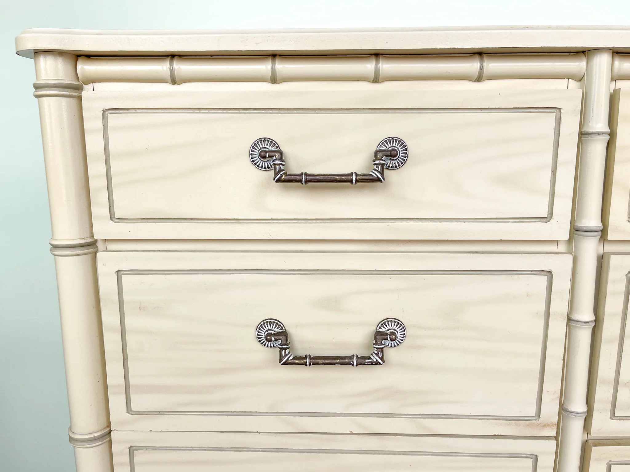 Faux Bamboo Dresser - Image 9