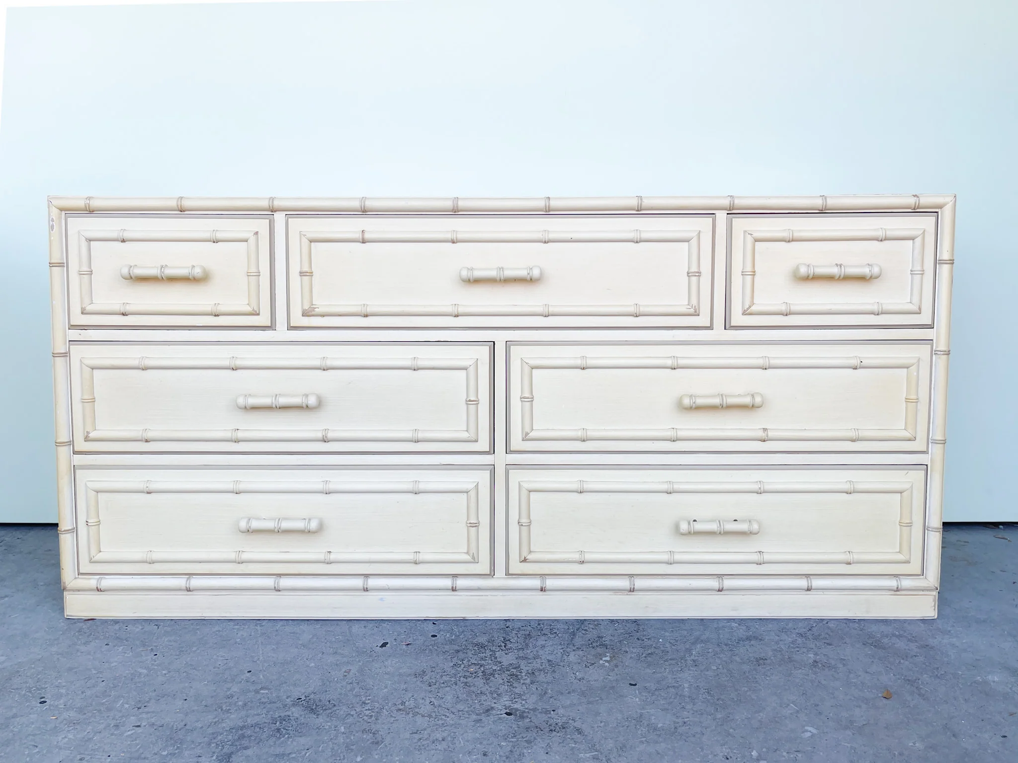 Faux Bamboo Dresser