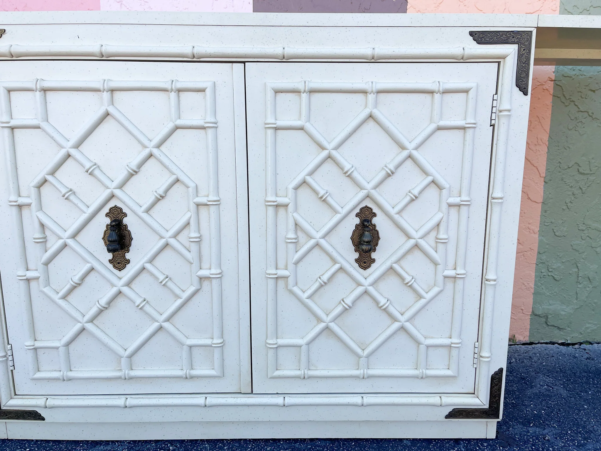 Faux Bamboo Flip Top Server - Image 13