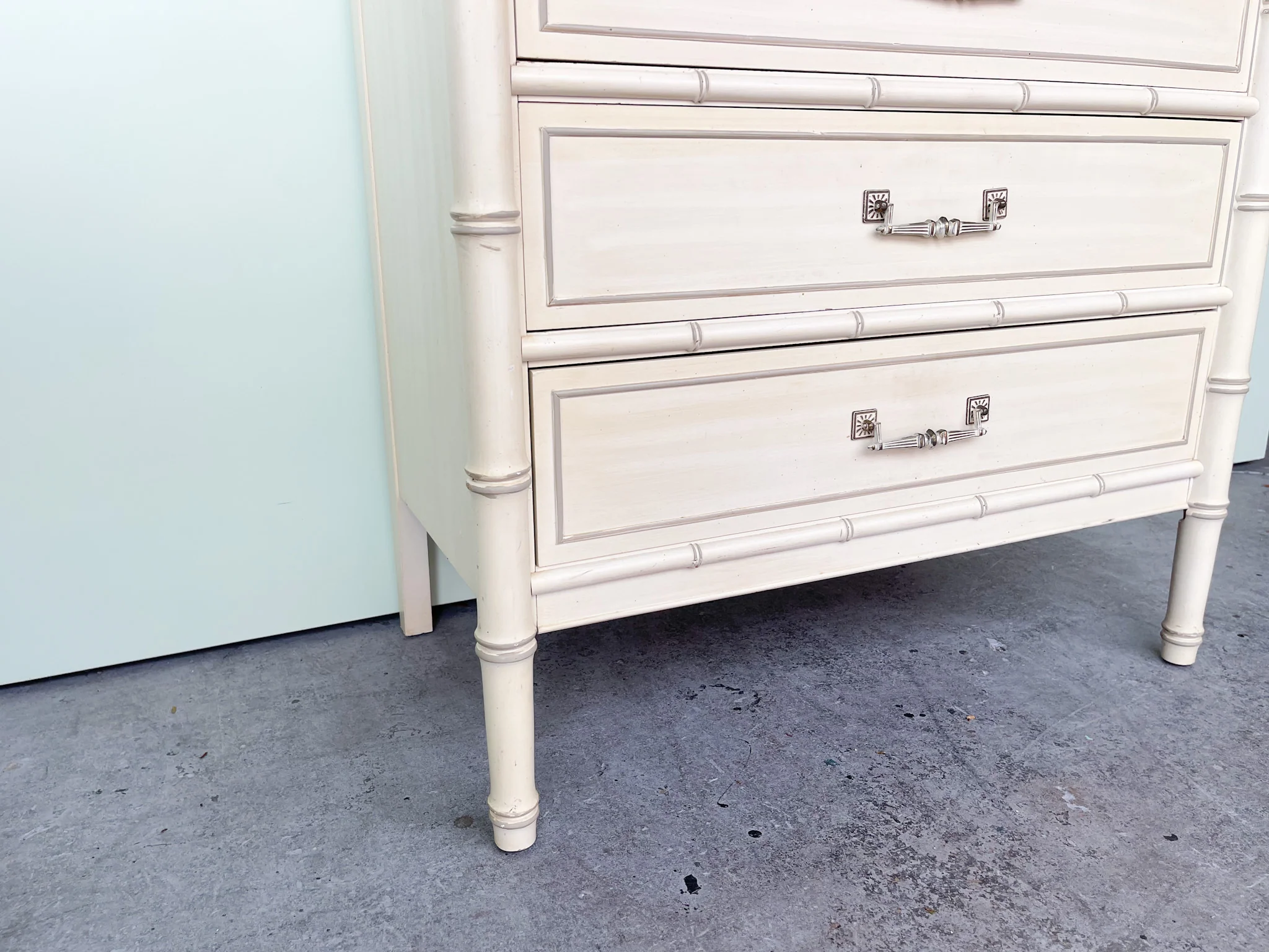 Faux Bamboo Henry Link Tall Chest - Image 8