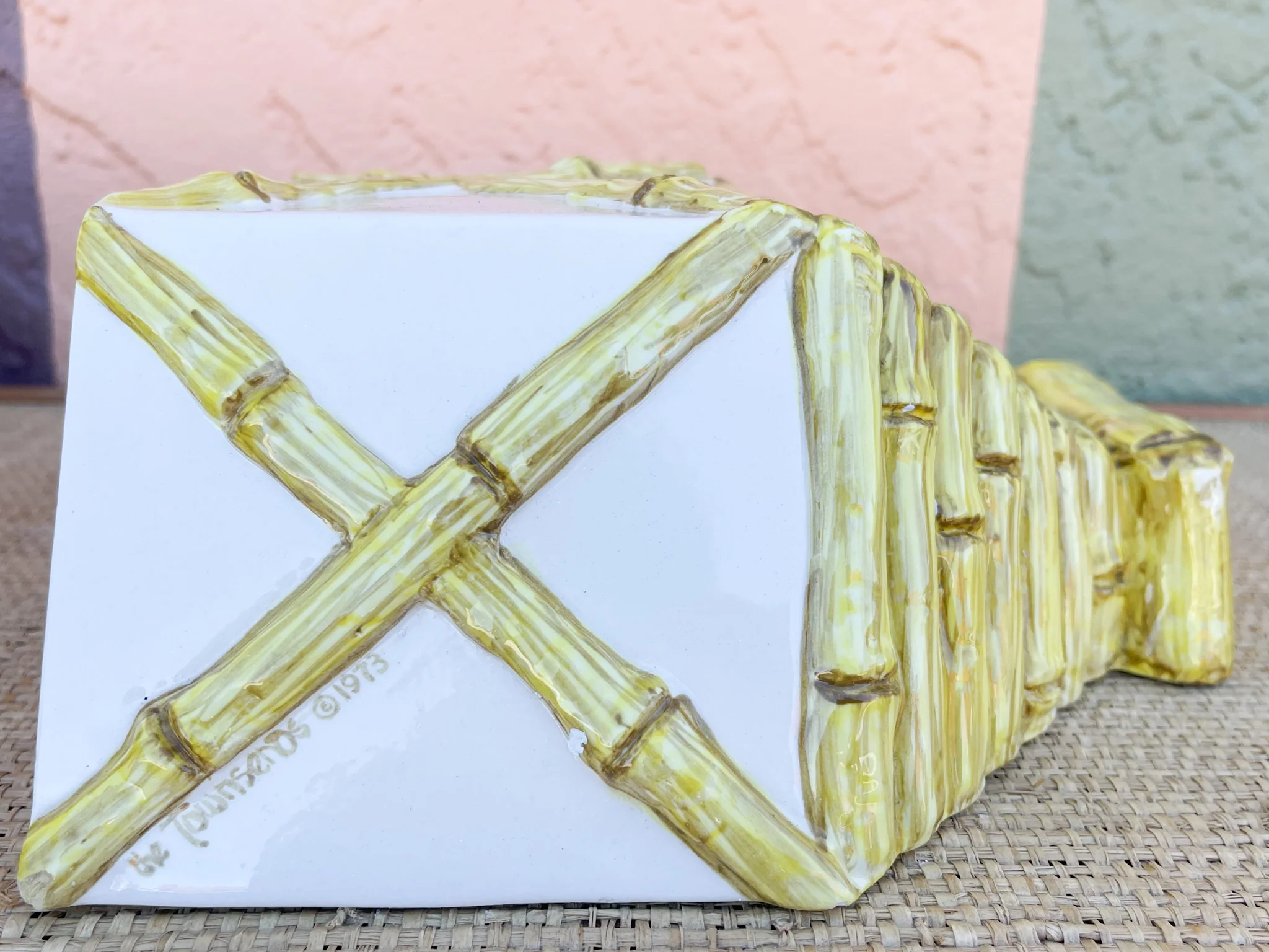 Faux Bamboo Lattice Wall Planter by Townsends - Image 5