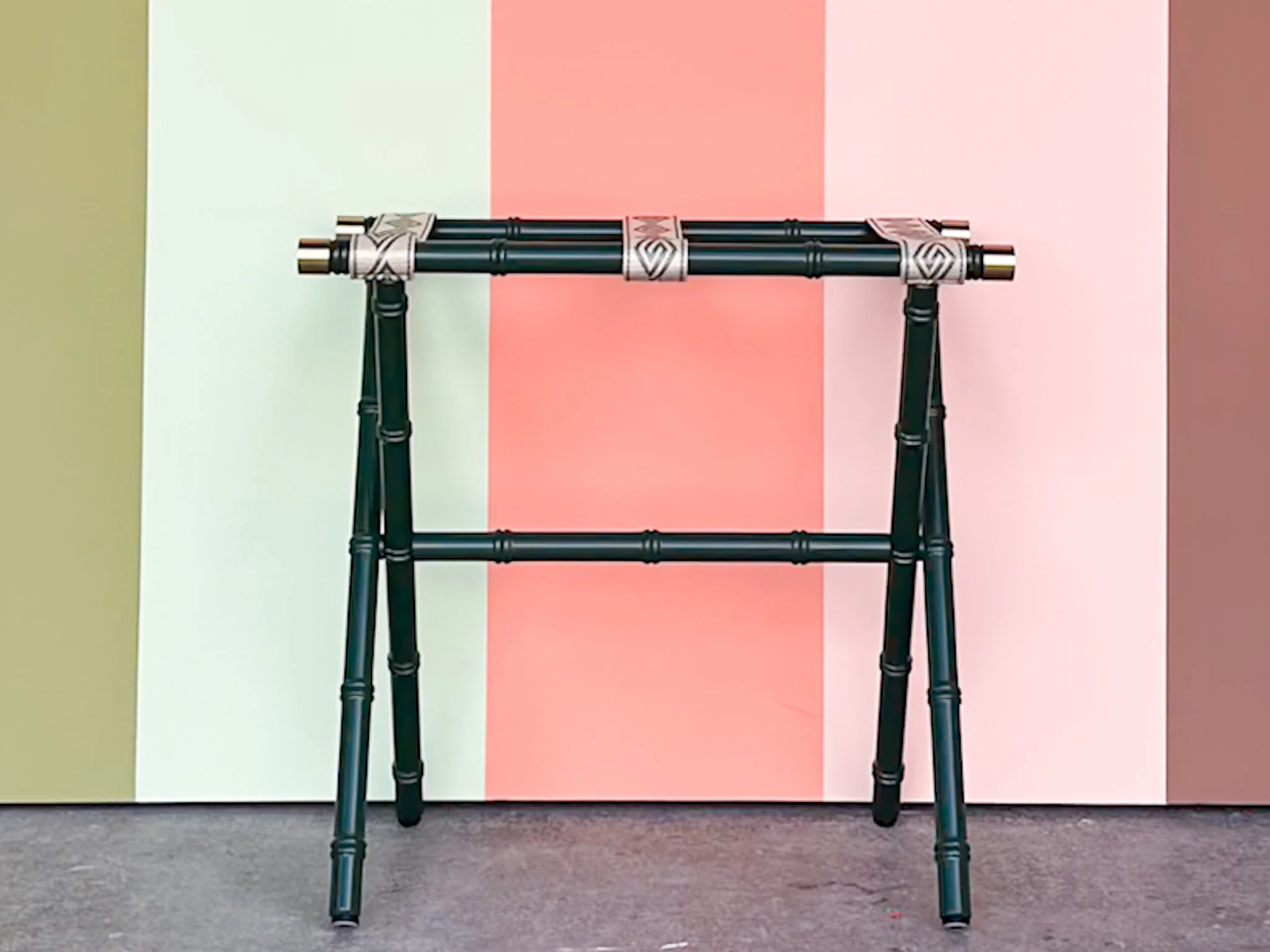 Faux Bamboo Luggage Rack - Cathy