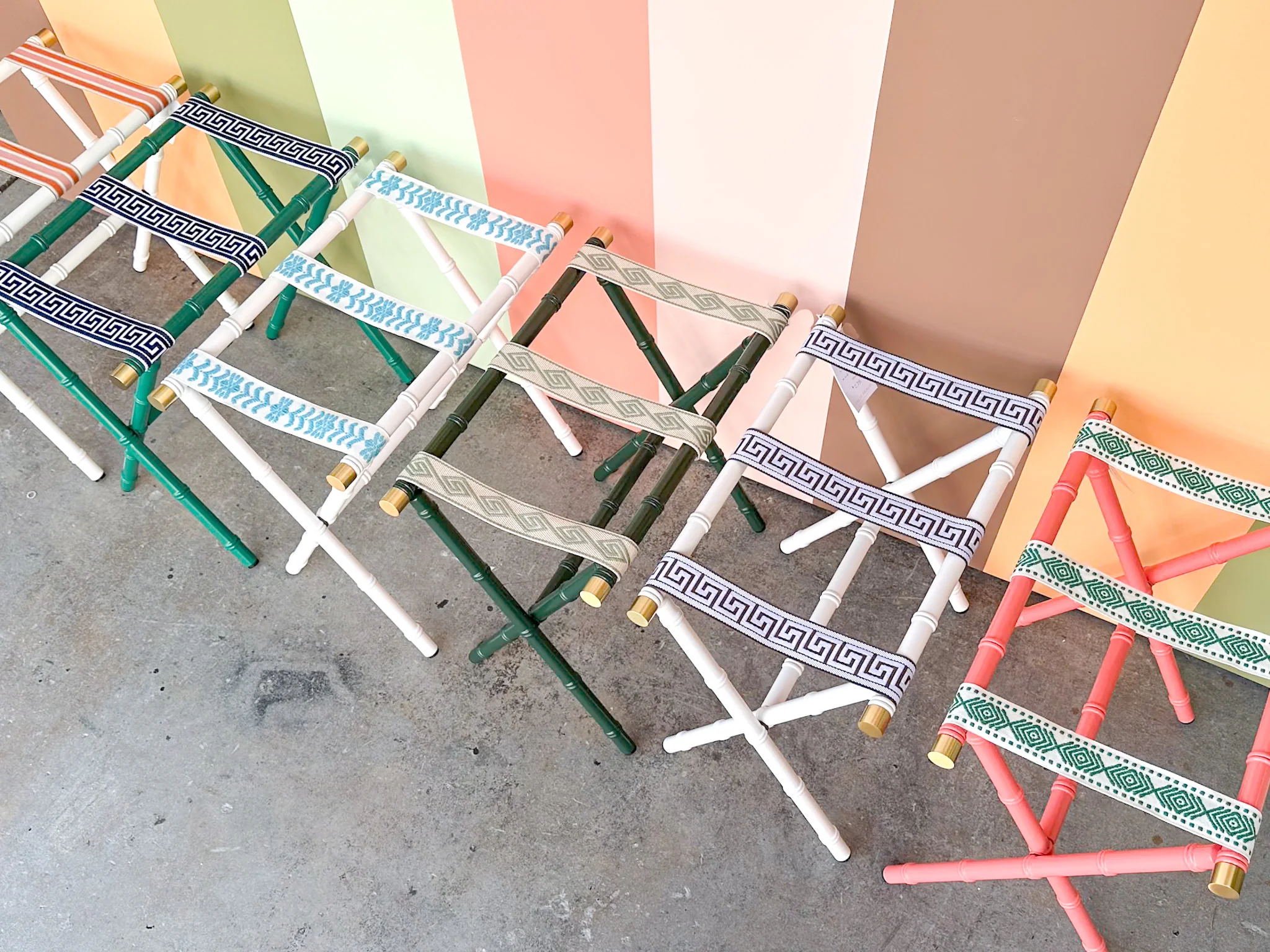 Faux Bamboo Luggage Rack - Gail - Image 10