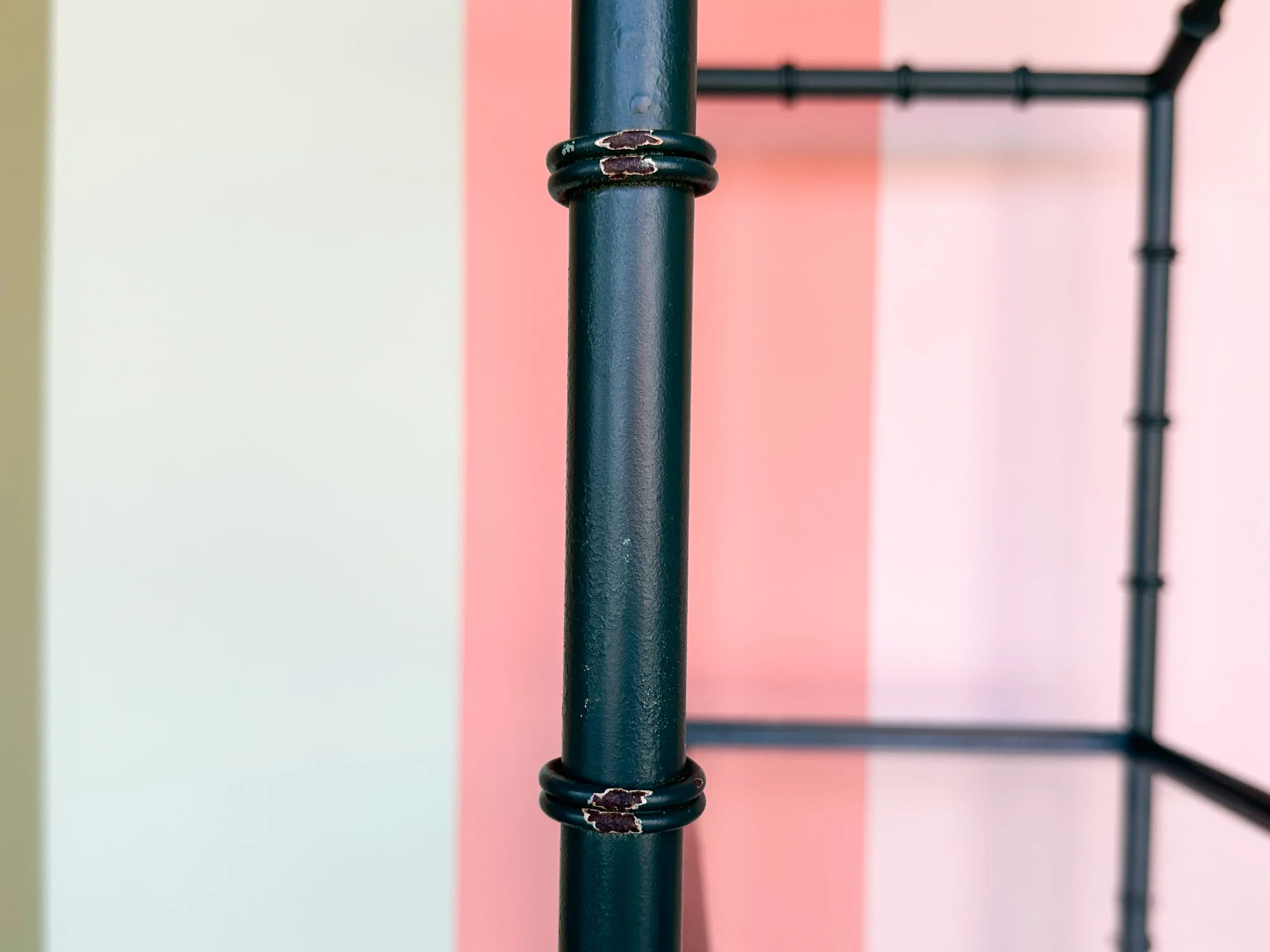 Faux Bamboo Metal Etagere - Image 15