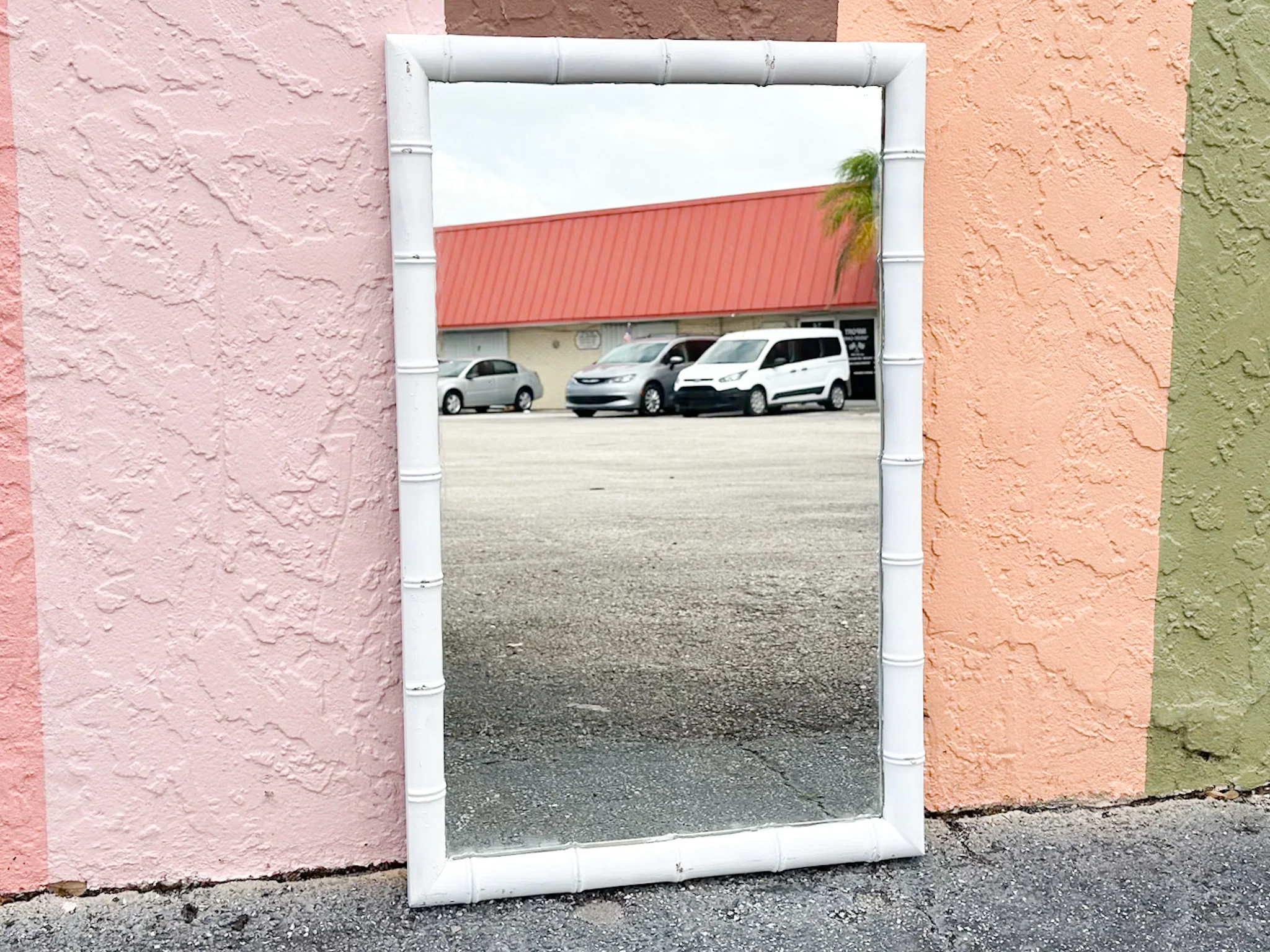 Faux Bamboo Mirror - Image 4