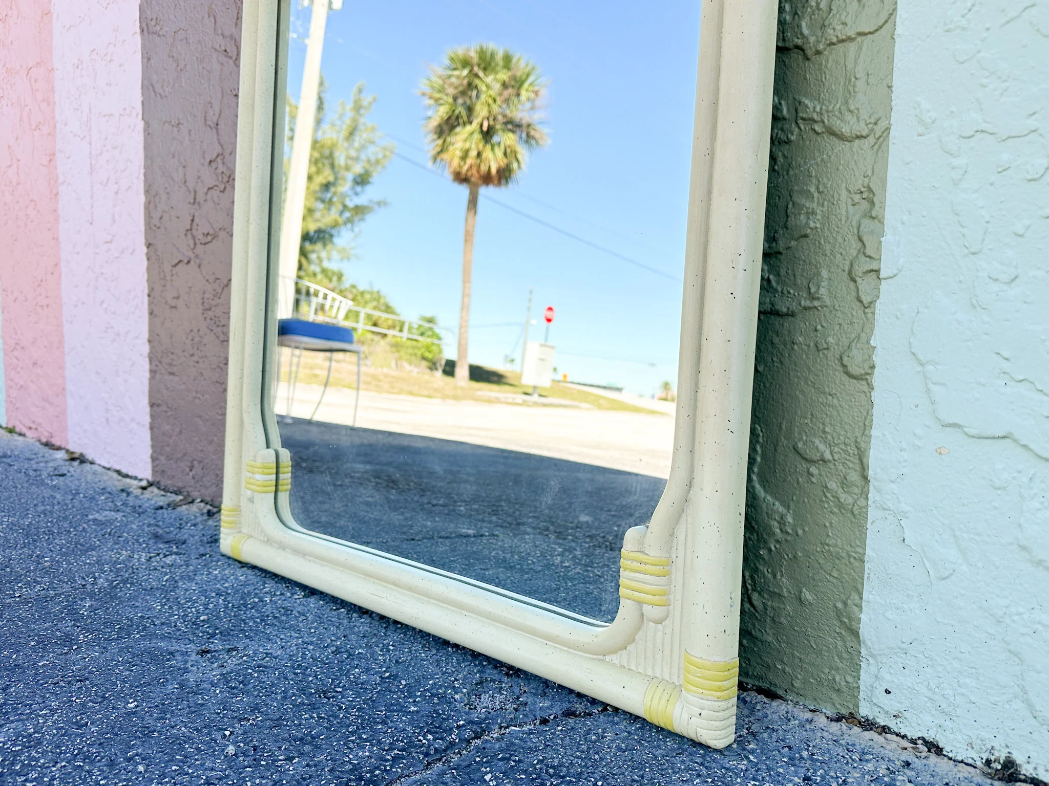 Faux Bamboo Mirror - Image 6