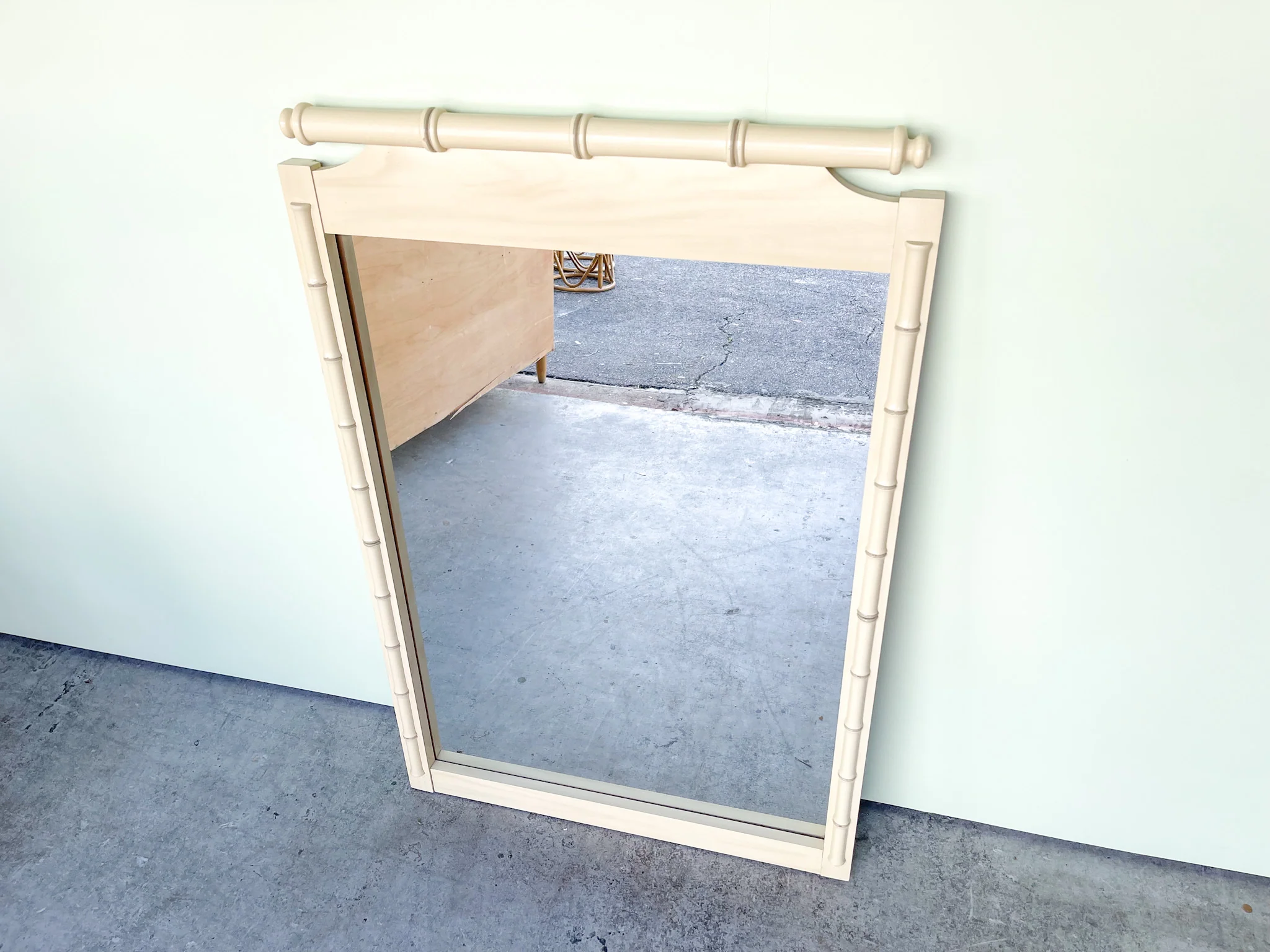 Faux Bamboo Mirror - Image 2