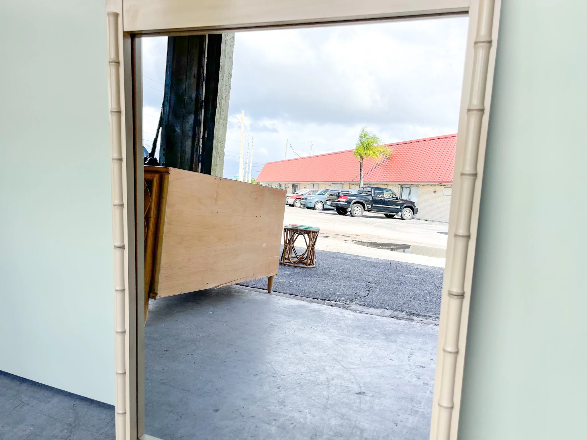 Faux Bamboo Mirror - Image 4