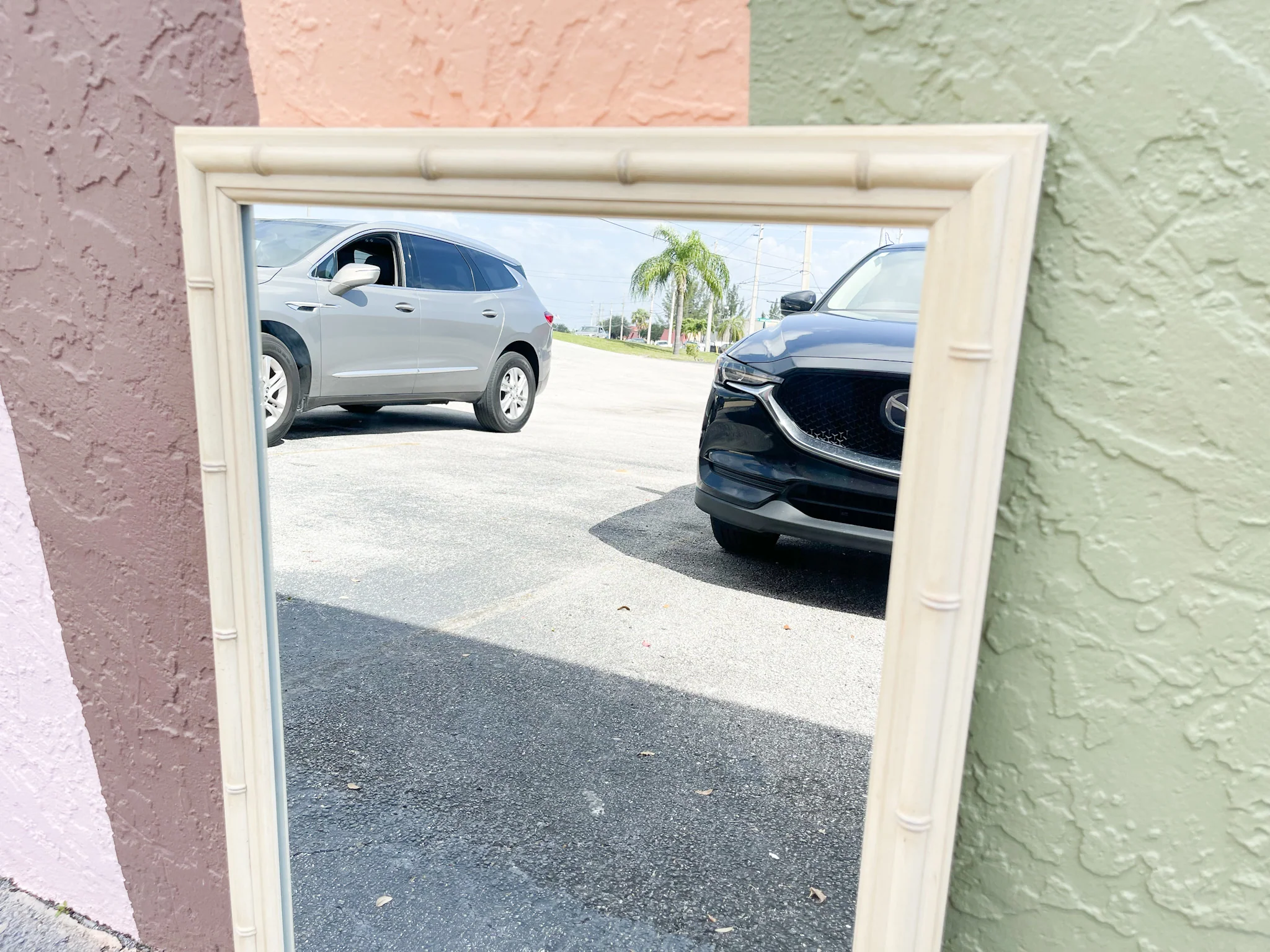 Simple and Chic Faux Bamboo Mirror - Image 2