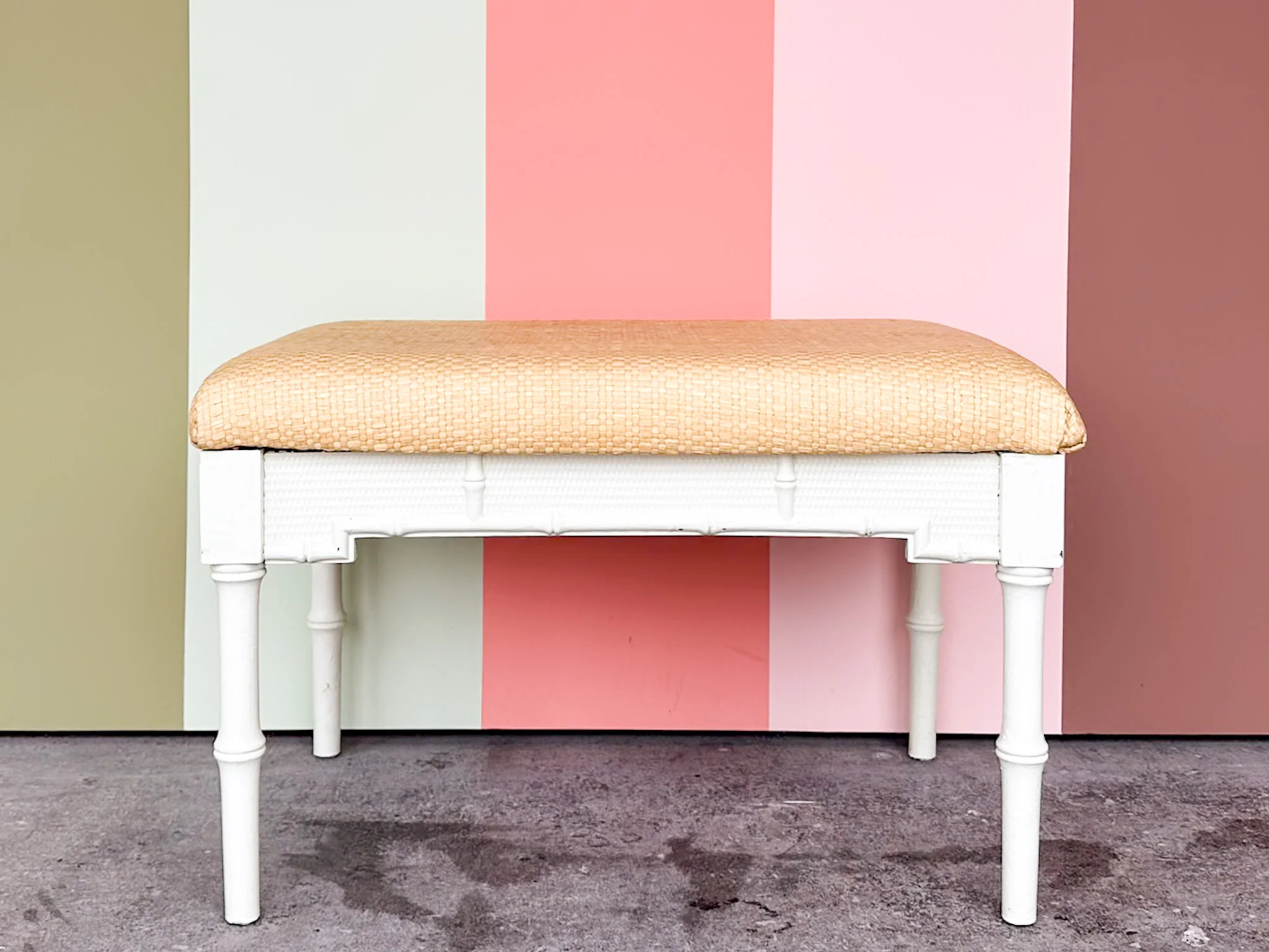 Faux Bamboo Omega Bench - Image 3