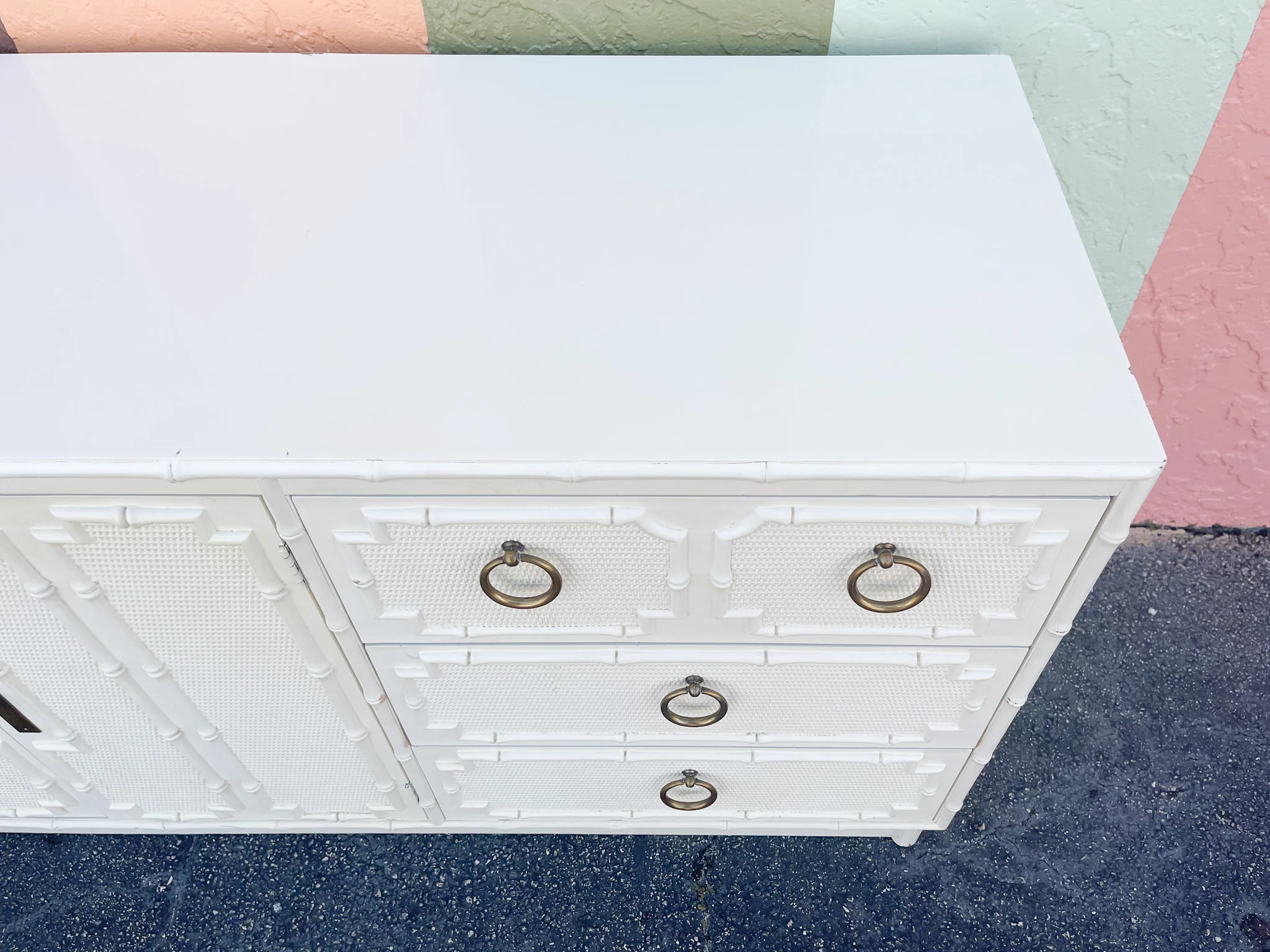 Faux Bamboo Omega Dresser - Image 8