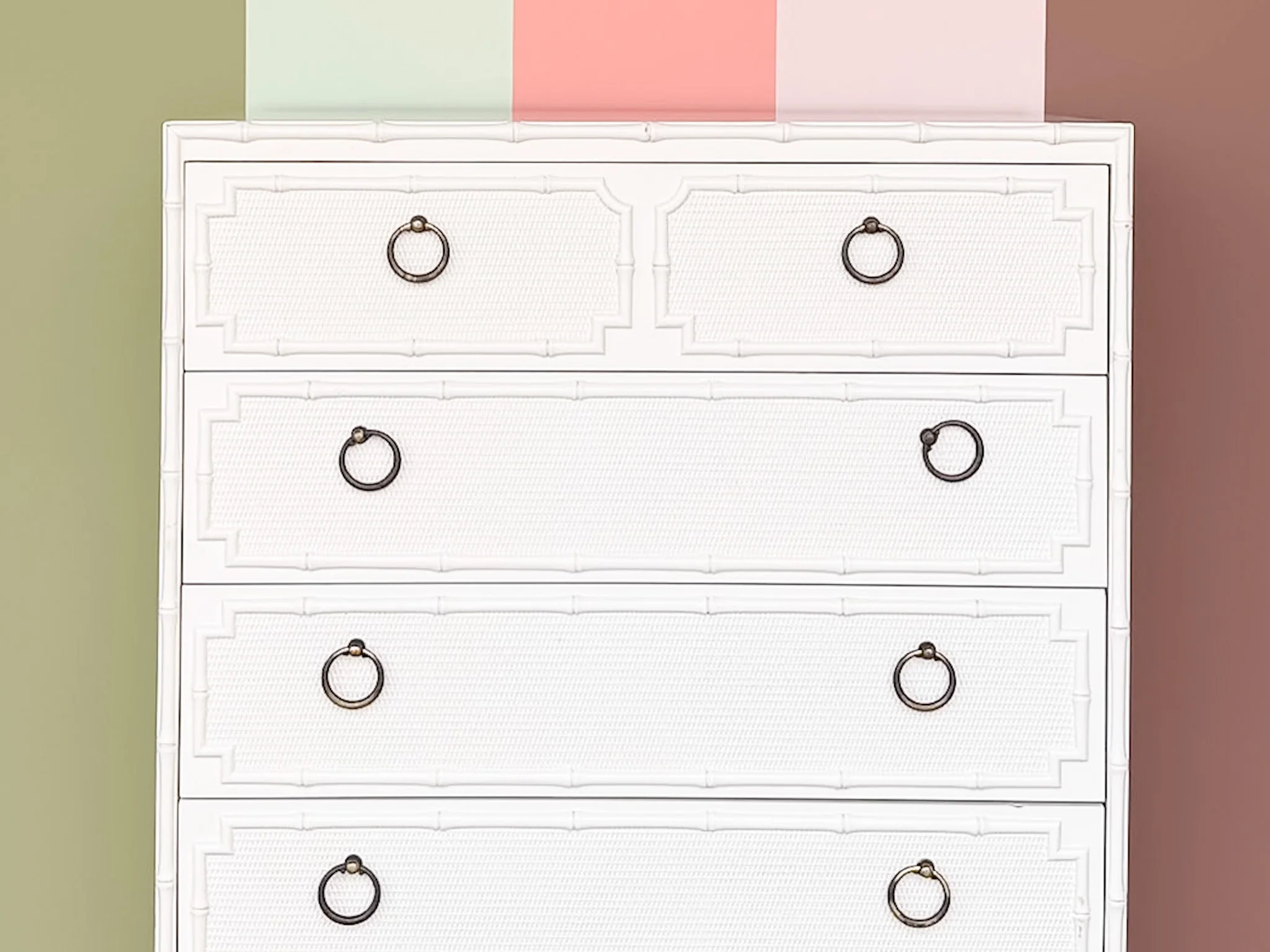 Faux Bamboo Omega Tall Chest - Image 3