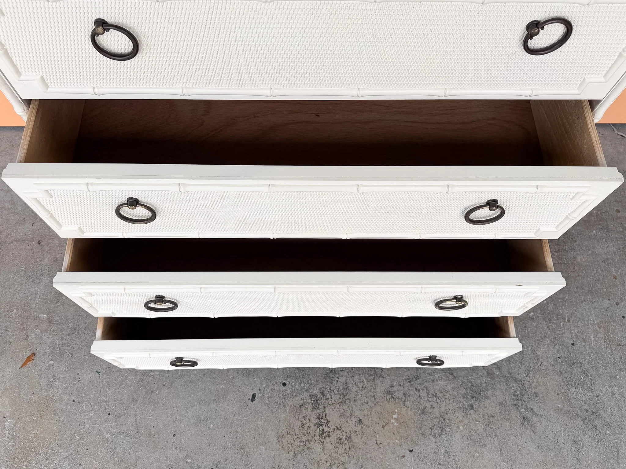 Faux Bamboo Omega Tall Chest - Image 4