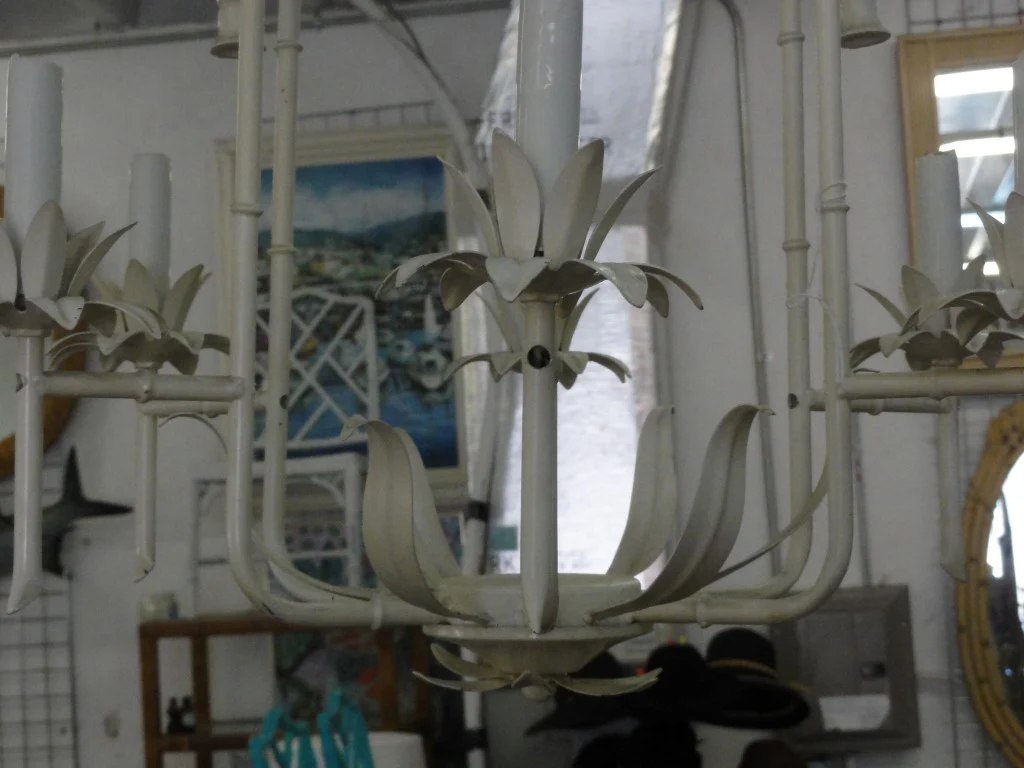 Faux Bamboo Pagoda chandelier with Bells - Image 6
