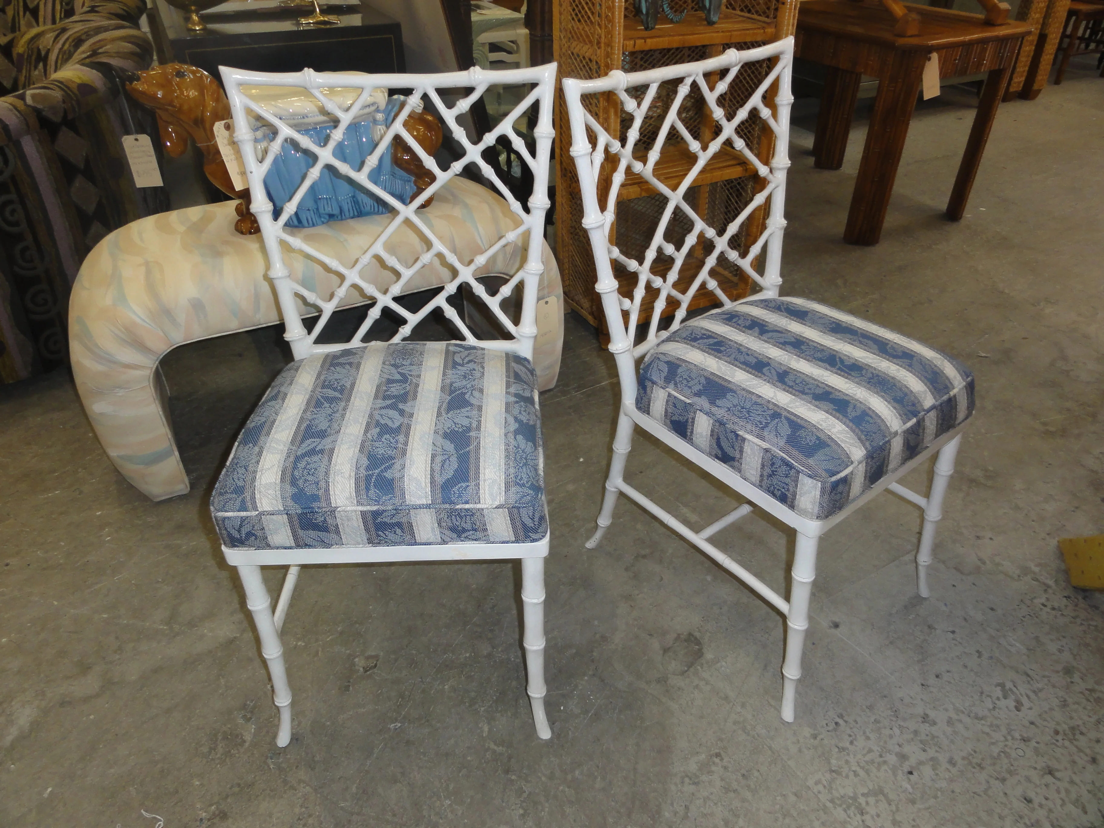 Faux Bamboo Phyllis Morris Patio Chair - Image 5