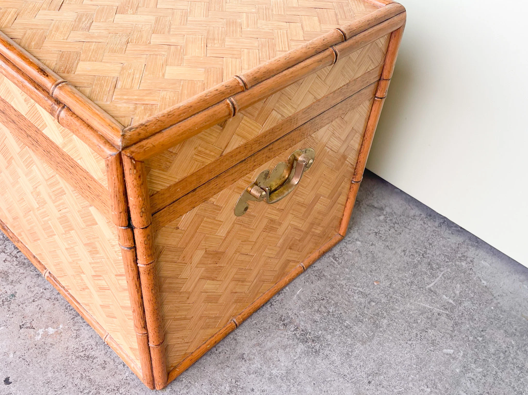 Faux Bamboo Rattan Trunk - Image 5