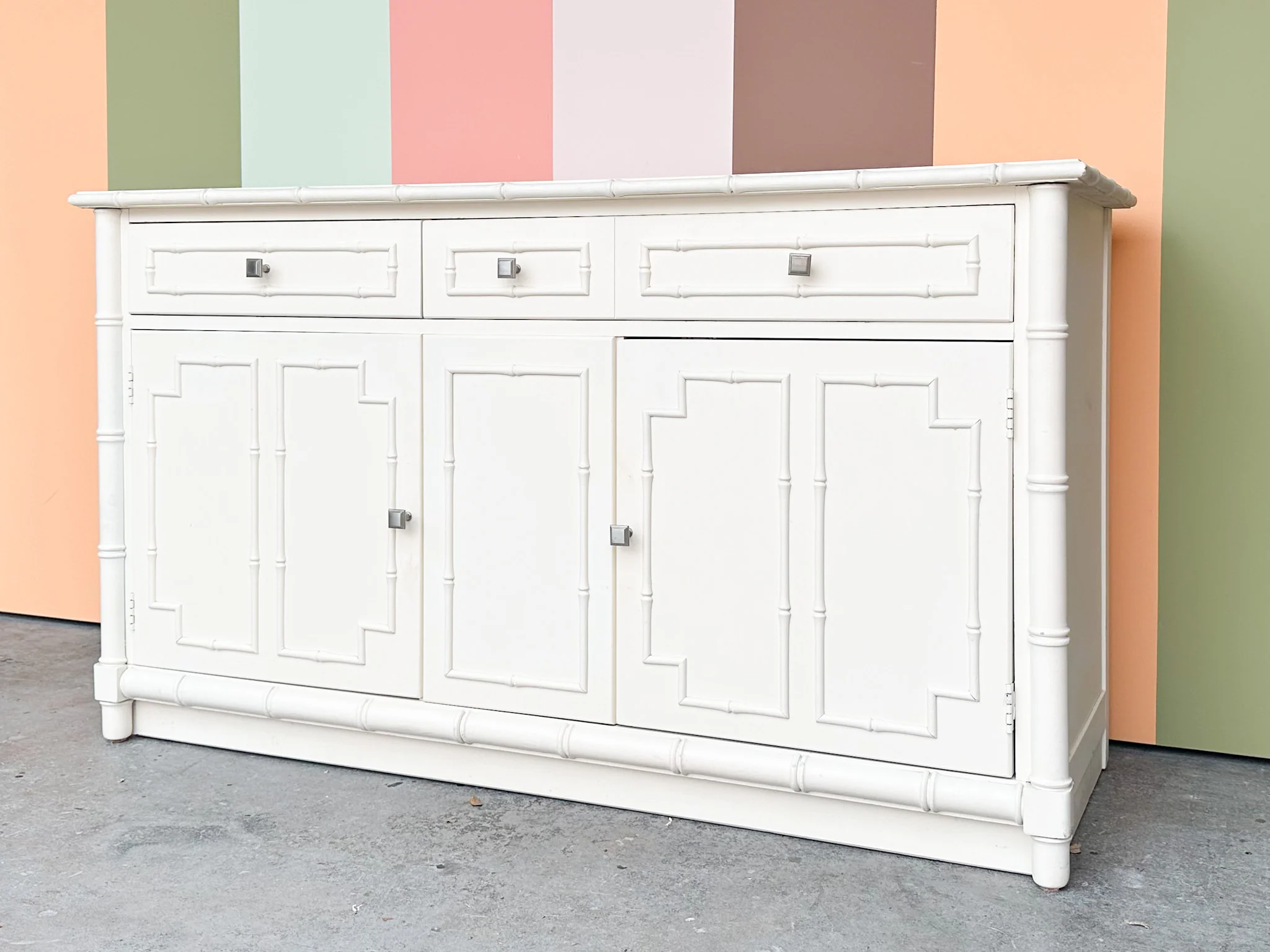 Thomasville Faux Bamboo Server - Image 2