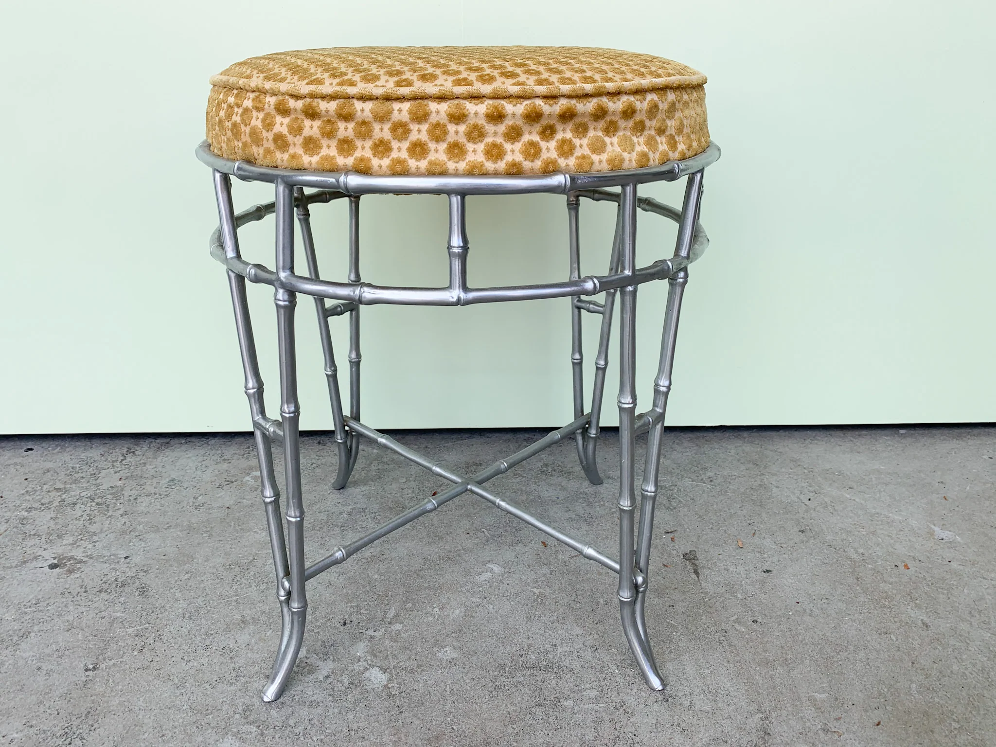 Faux Bamboo Stool - Image 3