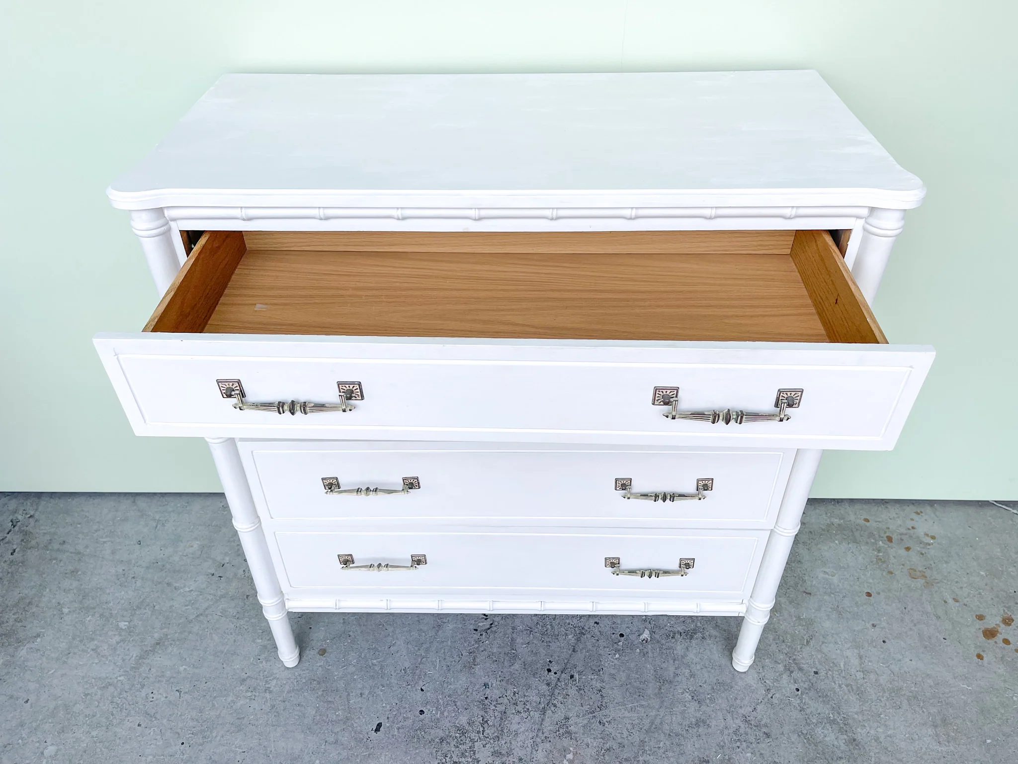 Palm Beach Faux Bamboo Tall Chest - Image 3