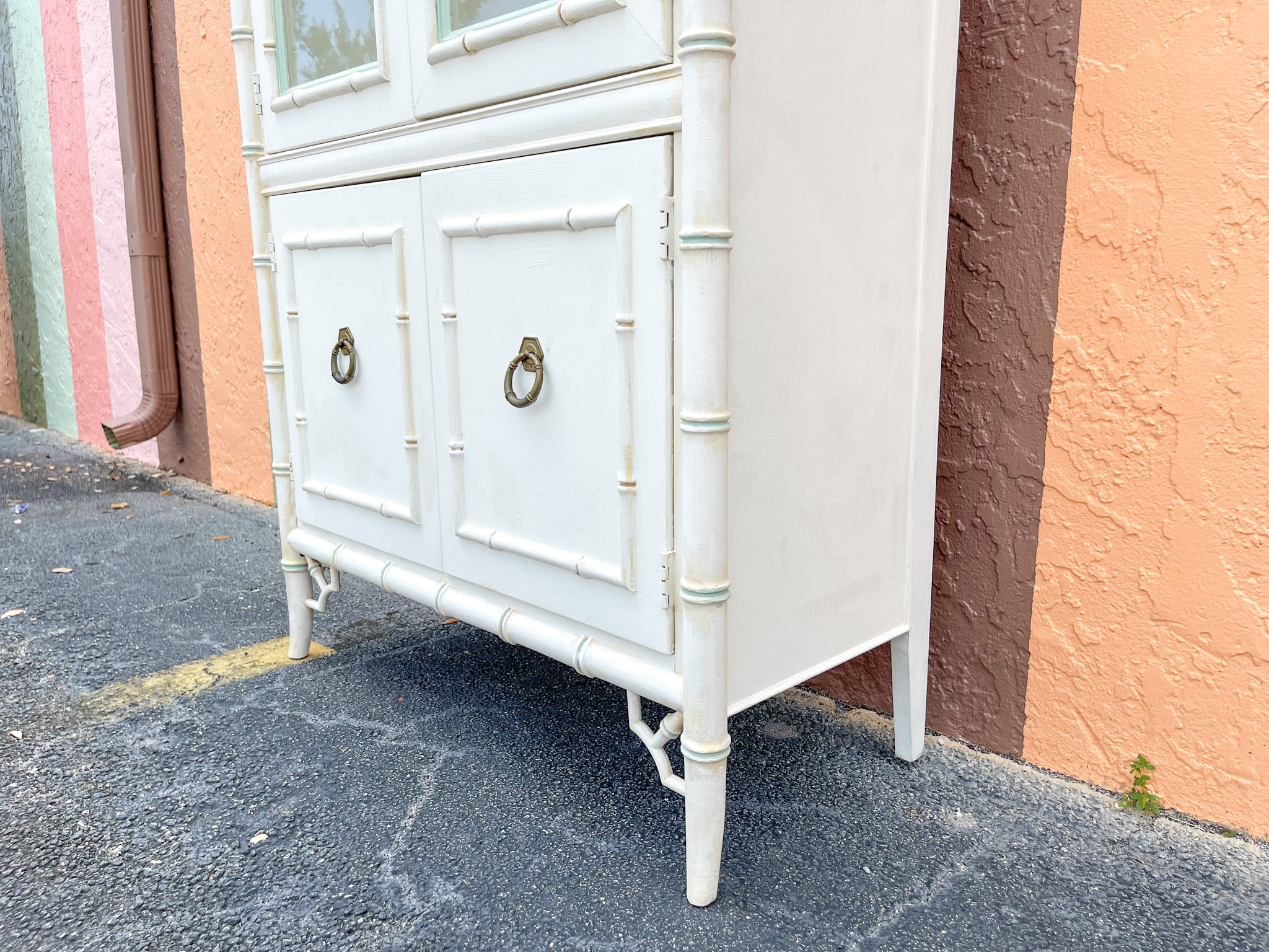 Faux Bamboo Thomasville Cabinet - Image 10