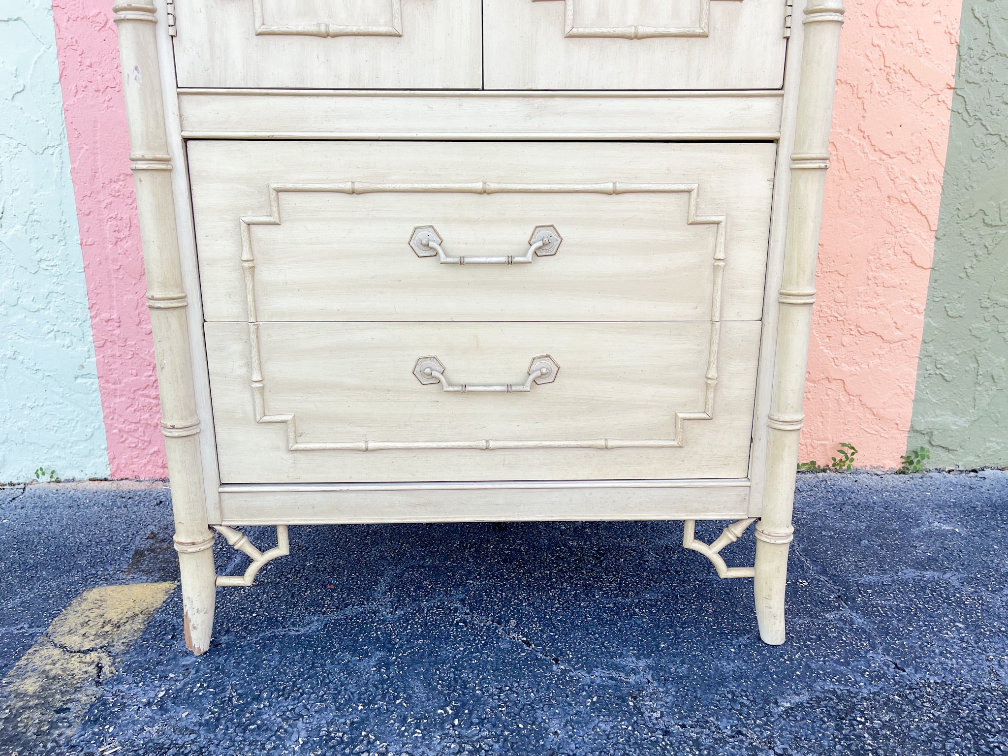 Warehouse Wednesday Sale: Faux Bamboo Thomasville Cabinet - Image 6