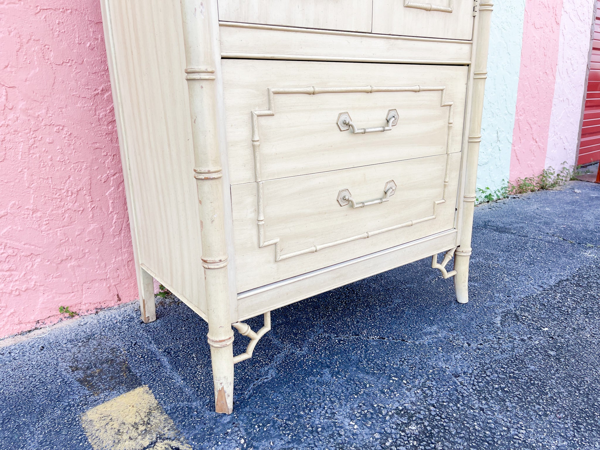 Warehouse Wednesday Sale: Faux Bamboo Thomasville Cabinet - Image 9