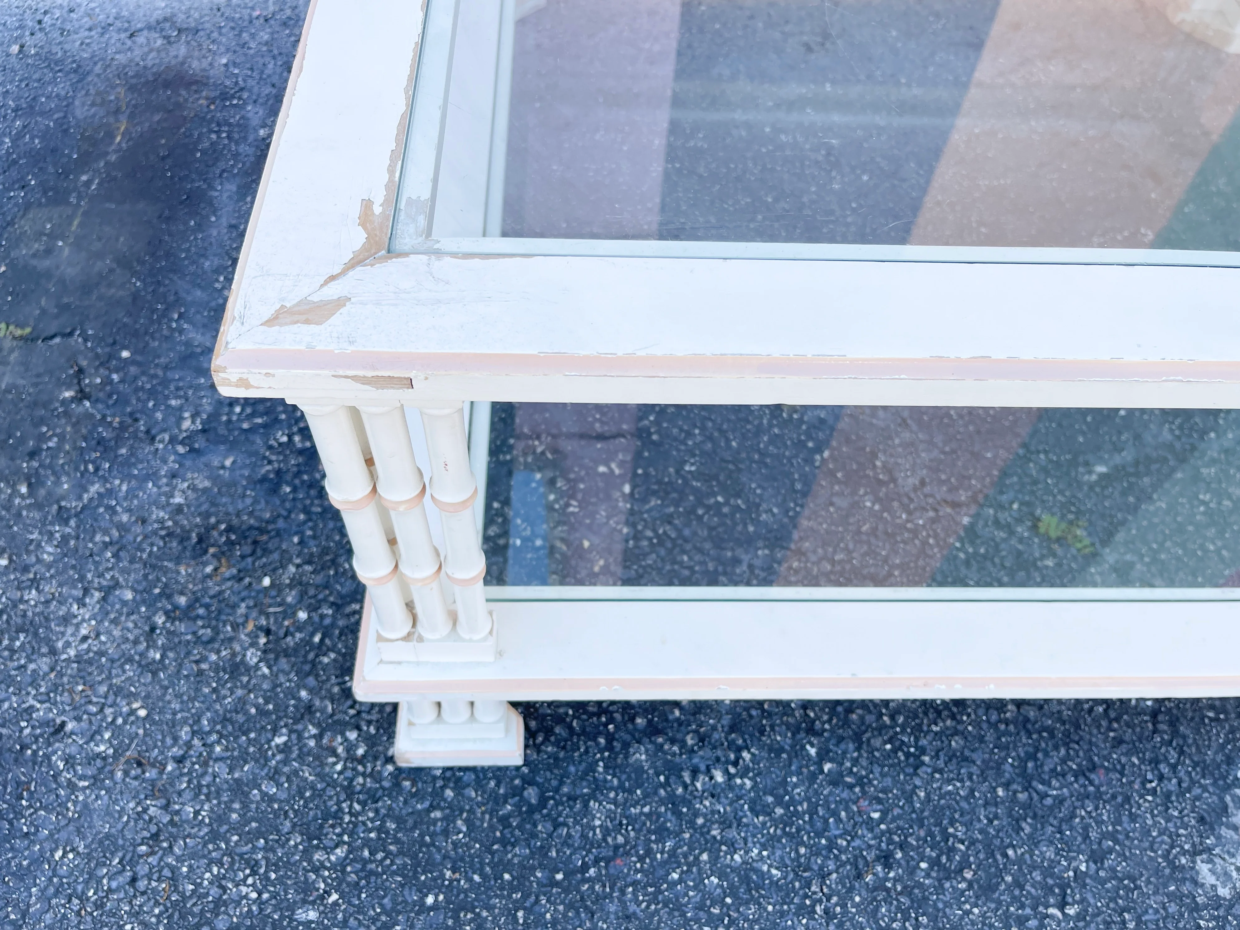 Warehouse Wednesday Sale: Palm Beach Chic Faux Bamboo Coffee Table - Image 7