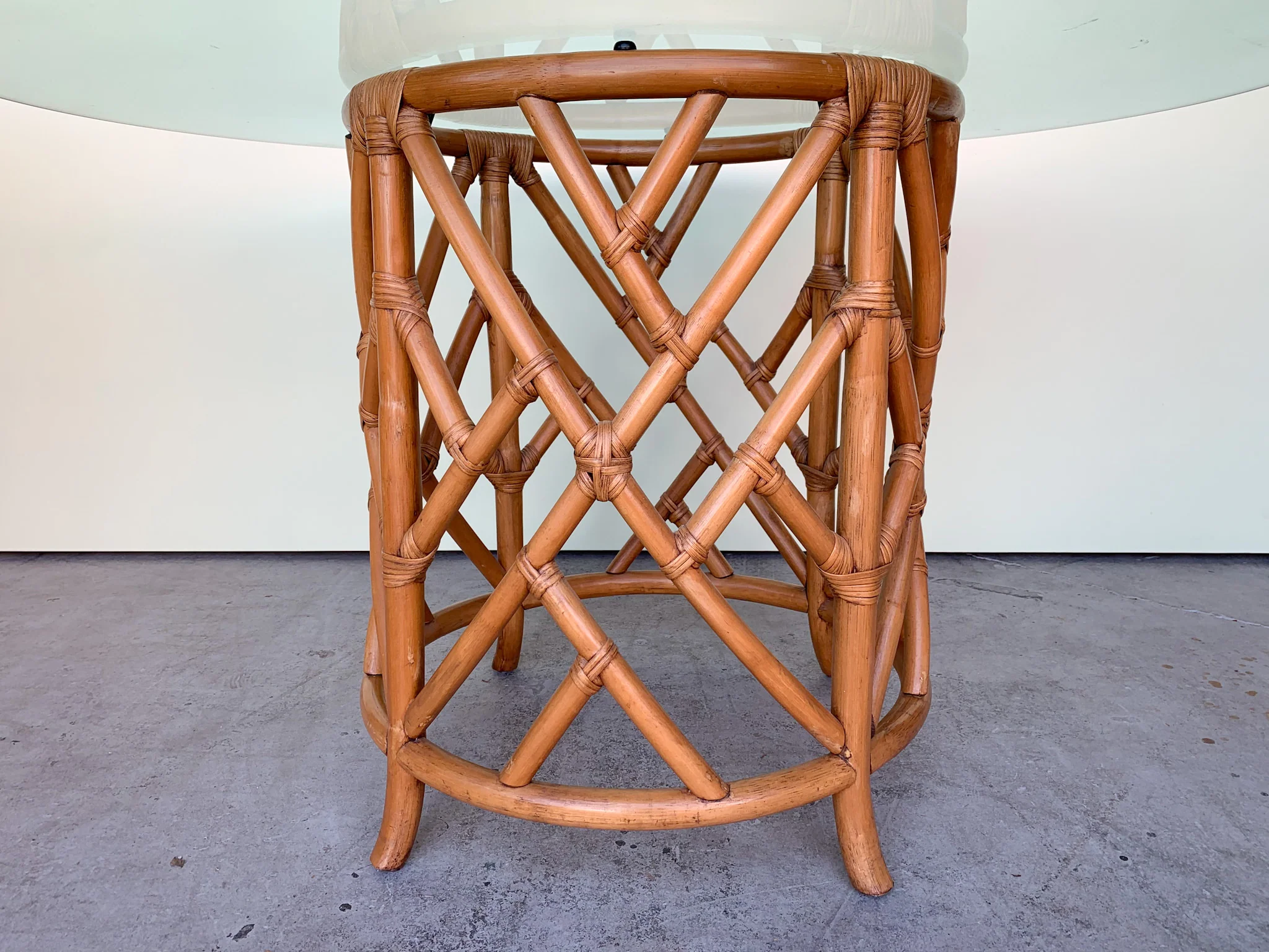 Ficks Reed Chippendale Rattan Table - Image 3