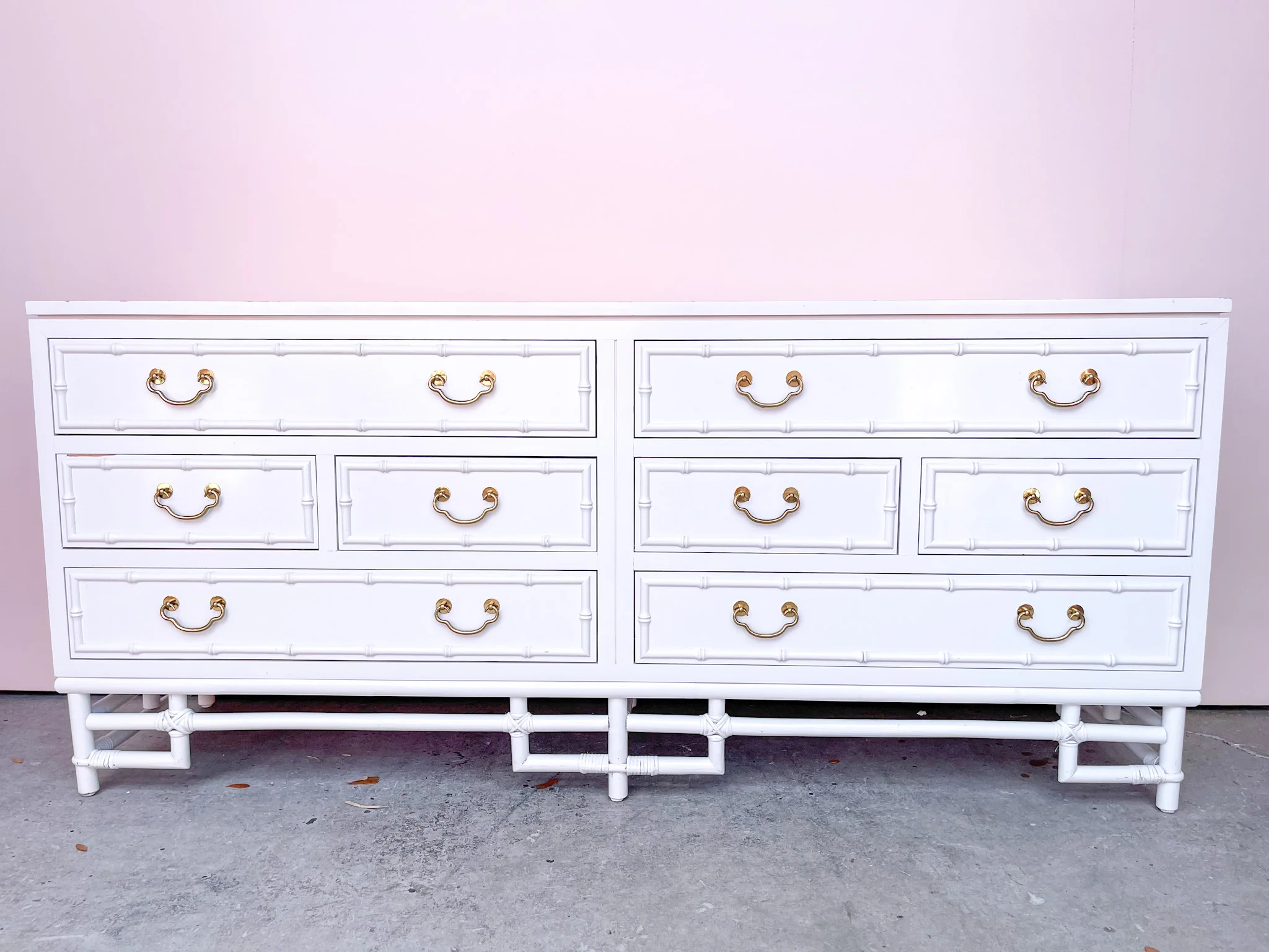 Ficks Reed Faux Bamboo Dresser