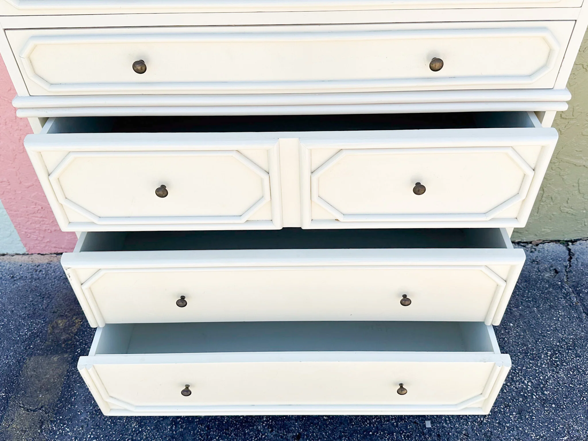 Ficks Reed Faux Bamboo Tall Chest - Image 11